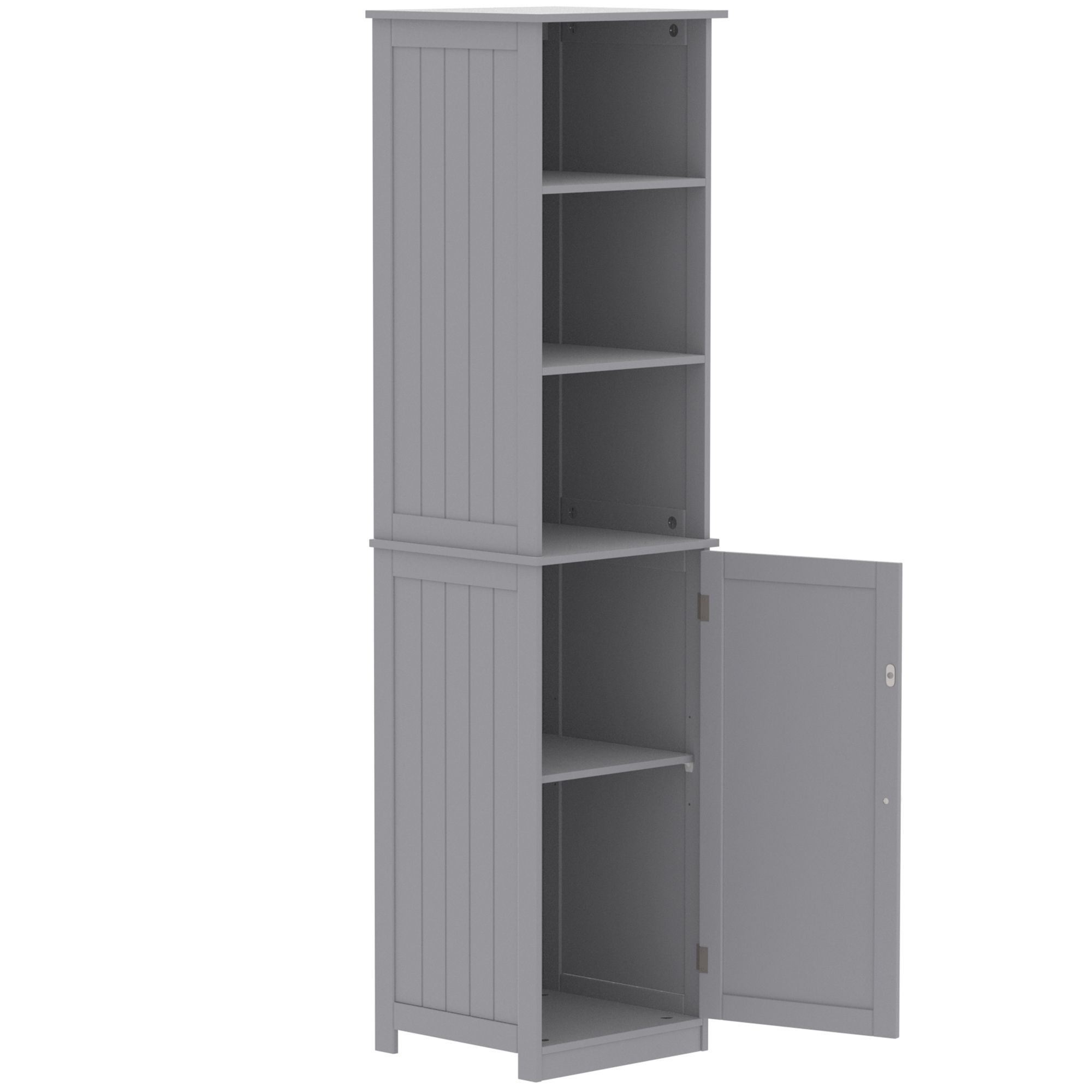Lassic Rebecca Jones Tall Matt Grey Single Wall-mounted Bathroom Cabinet (H)170cm (W)40cm