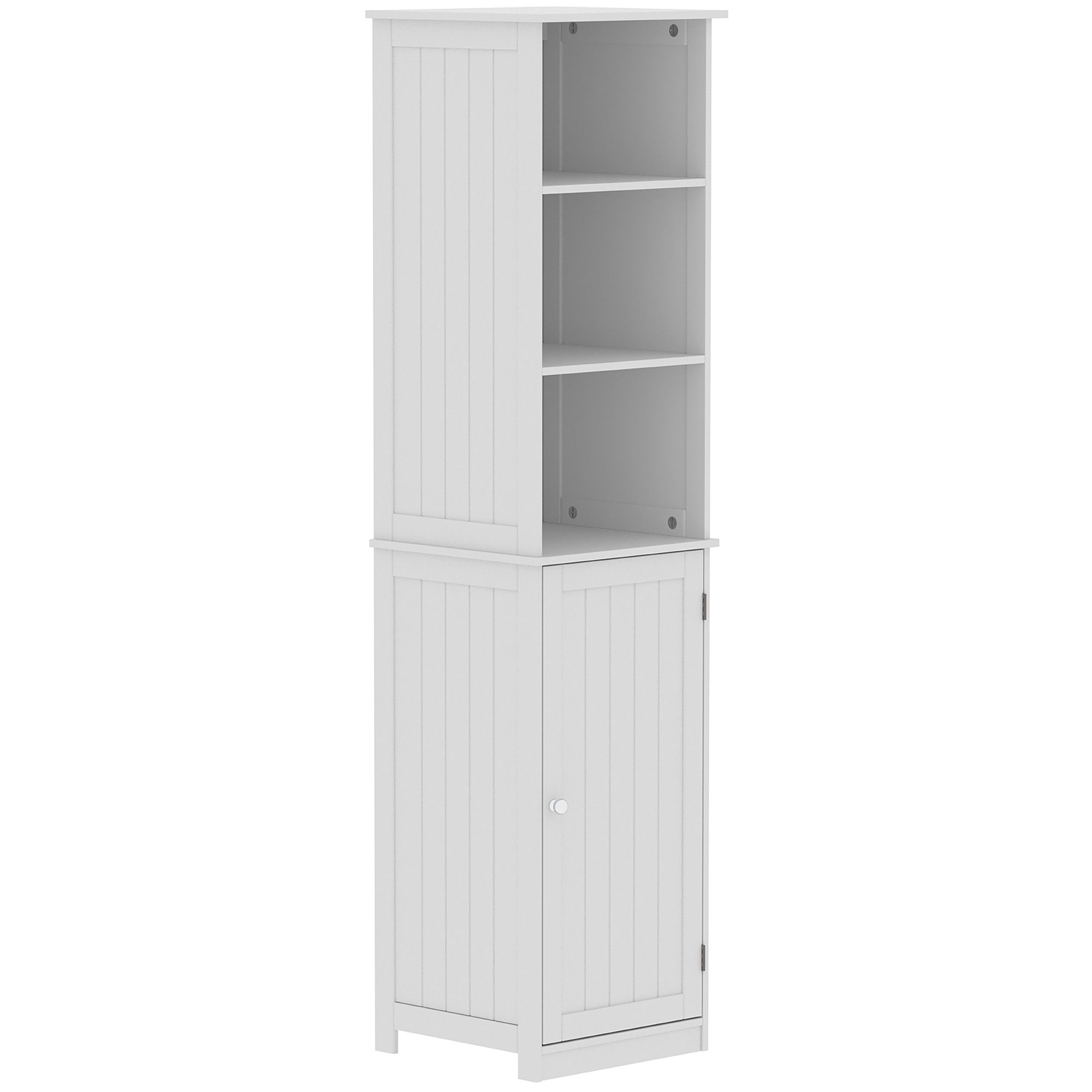 Lassic Rebecca Jones Tall Matt White Single Wall-mounted Bathroom Cabinet (H)170cm (W)40cm