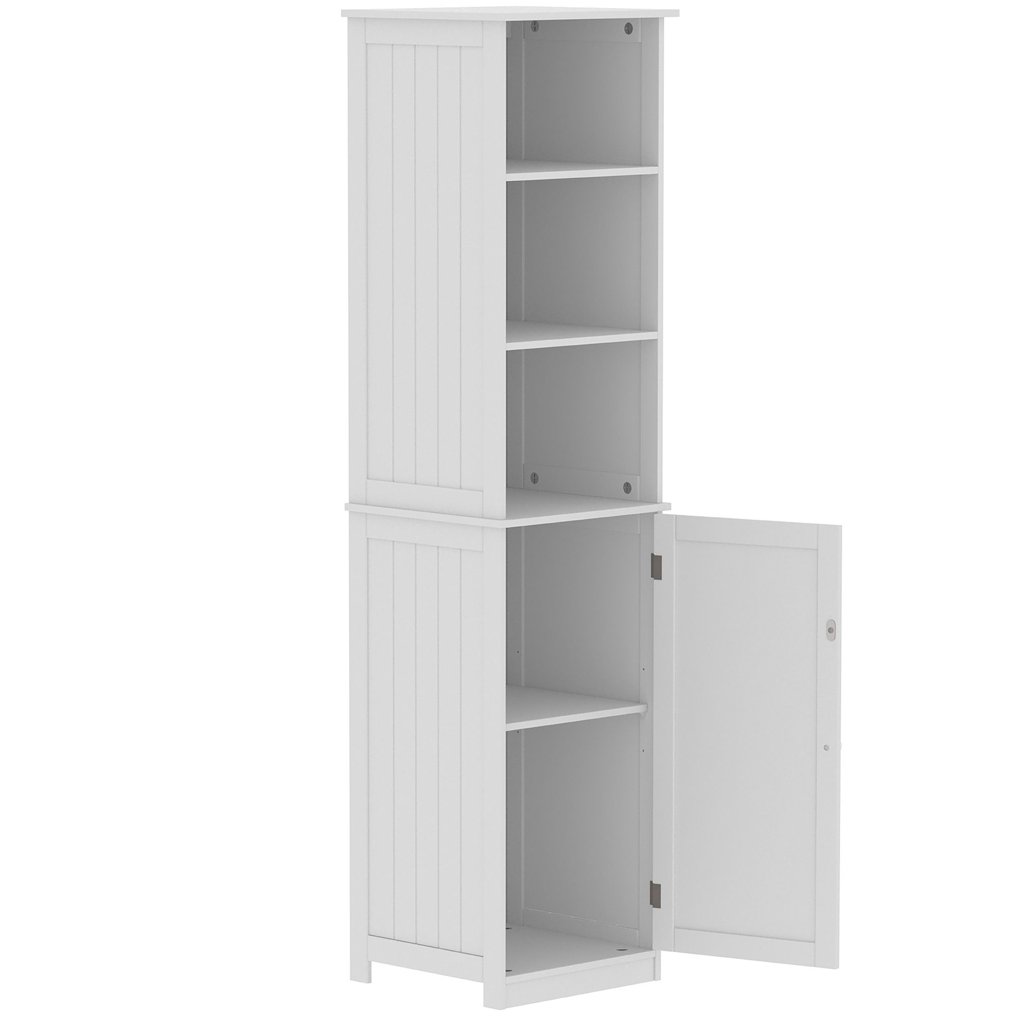Lassic Rebecca Jones Tall Matt White Single Wall-mounted Bathroom Cabinet (H)170cm (W)40cm