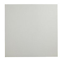 Latinie White Gloss Plain Square Porcelain Wall & floor Tile Sample