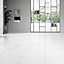 Latinie White Gloss Stone effect Porcelain Wall & floor Tile, Pack of 3, (L)600mm (W)600mm