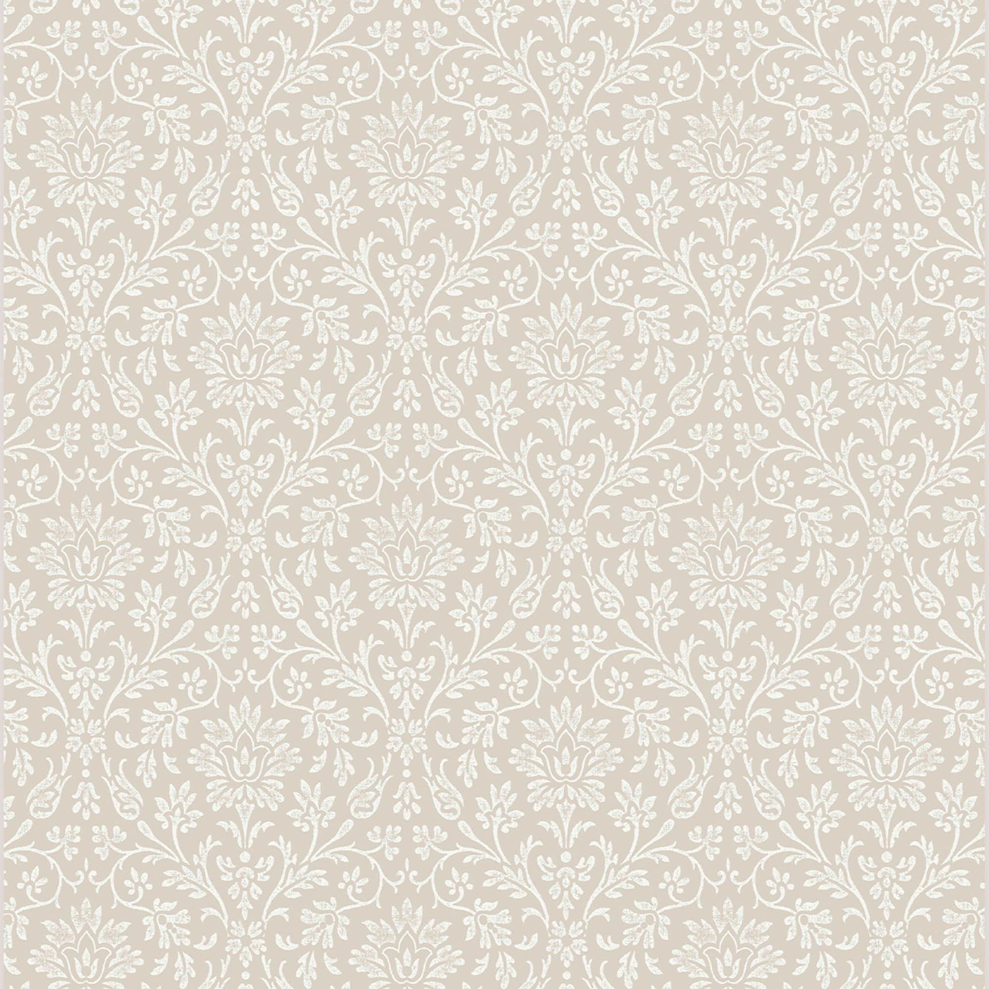 Laura Ashley Annecy Dove grey Damask Smooth Wallpaper Sample