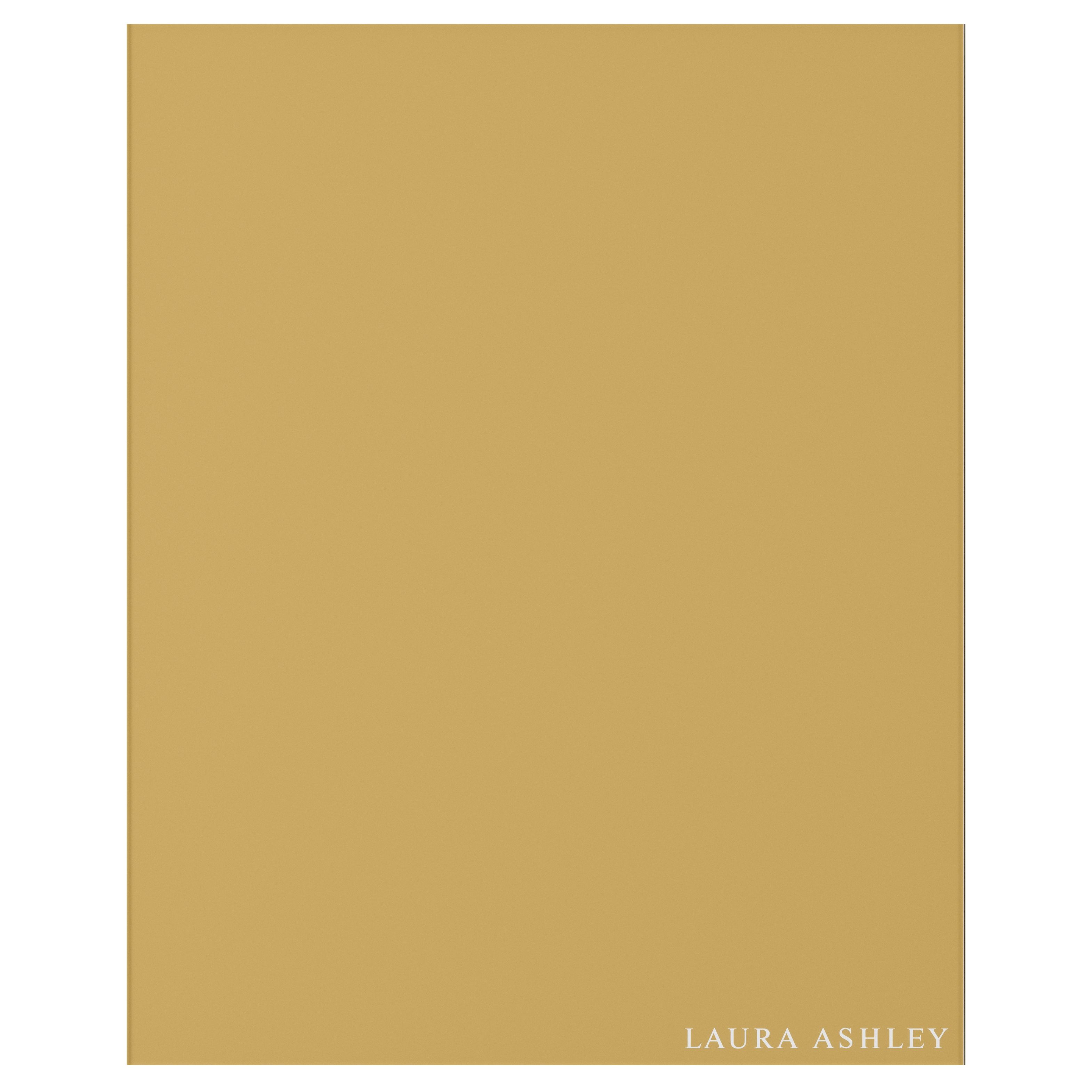 Laura Ashley Brass Geometric Glass Splashback, (H)750mm (W)600mm (T)6mm
