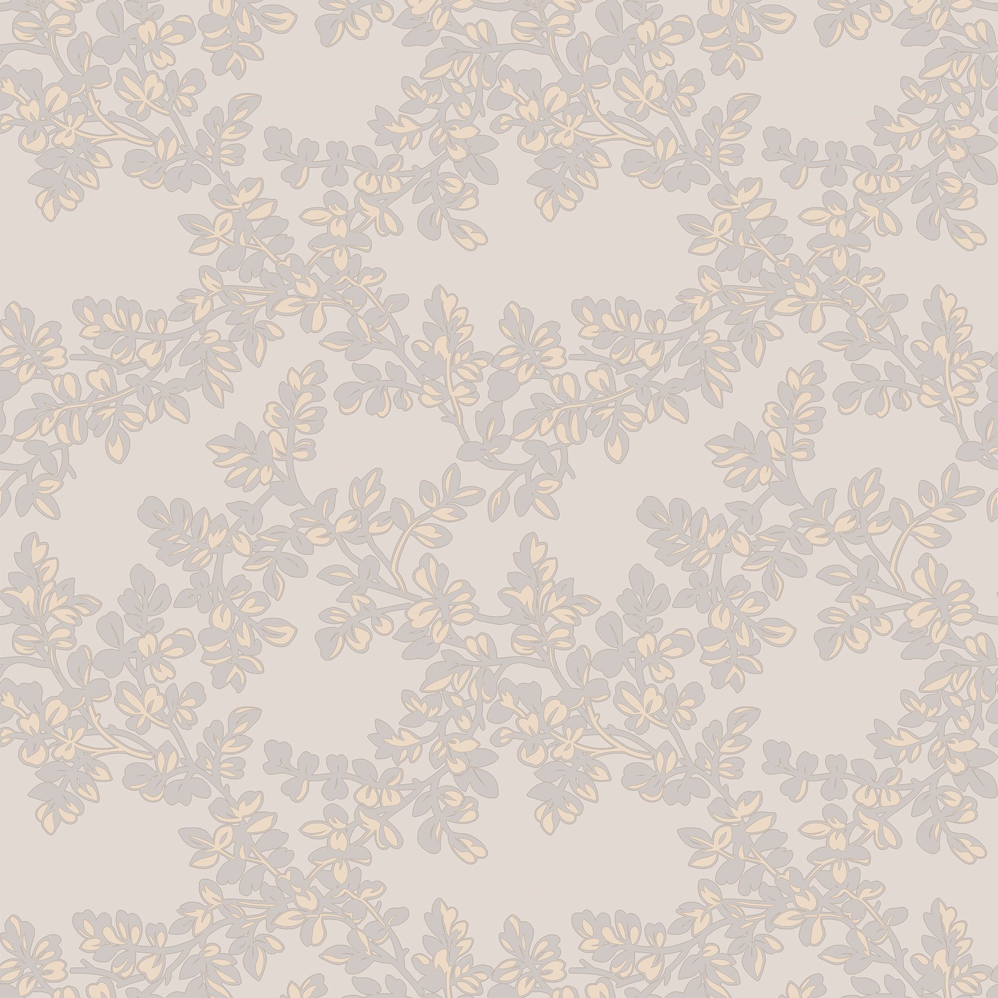 Laura Ashley Burnham Dove grey Trail Smooth Wallpaper Sample