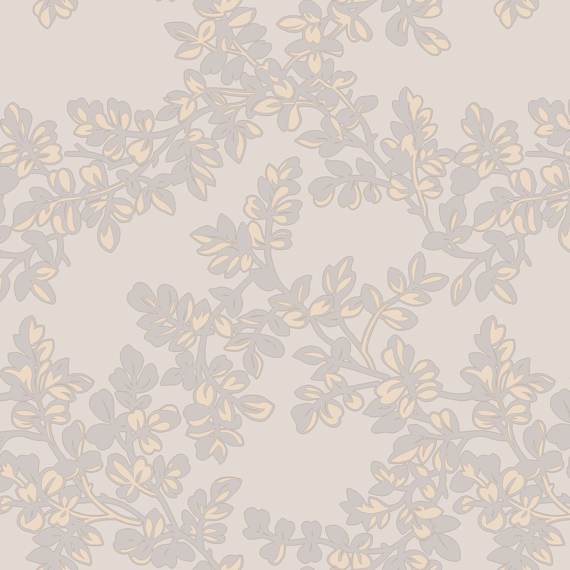 Laura Ashley Burnham Dove grey Trail Smooth Wallpaper Sample