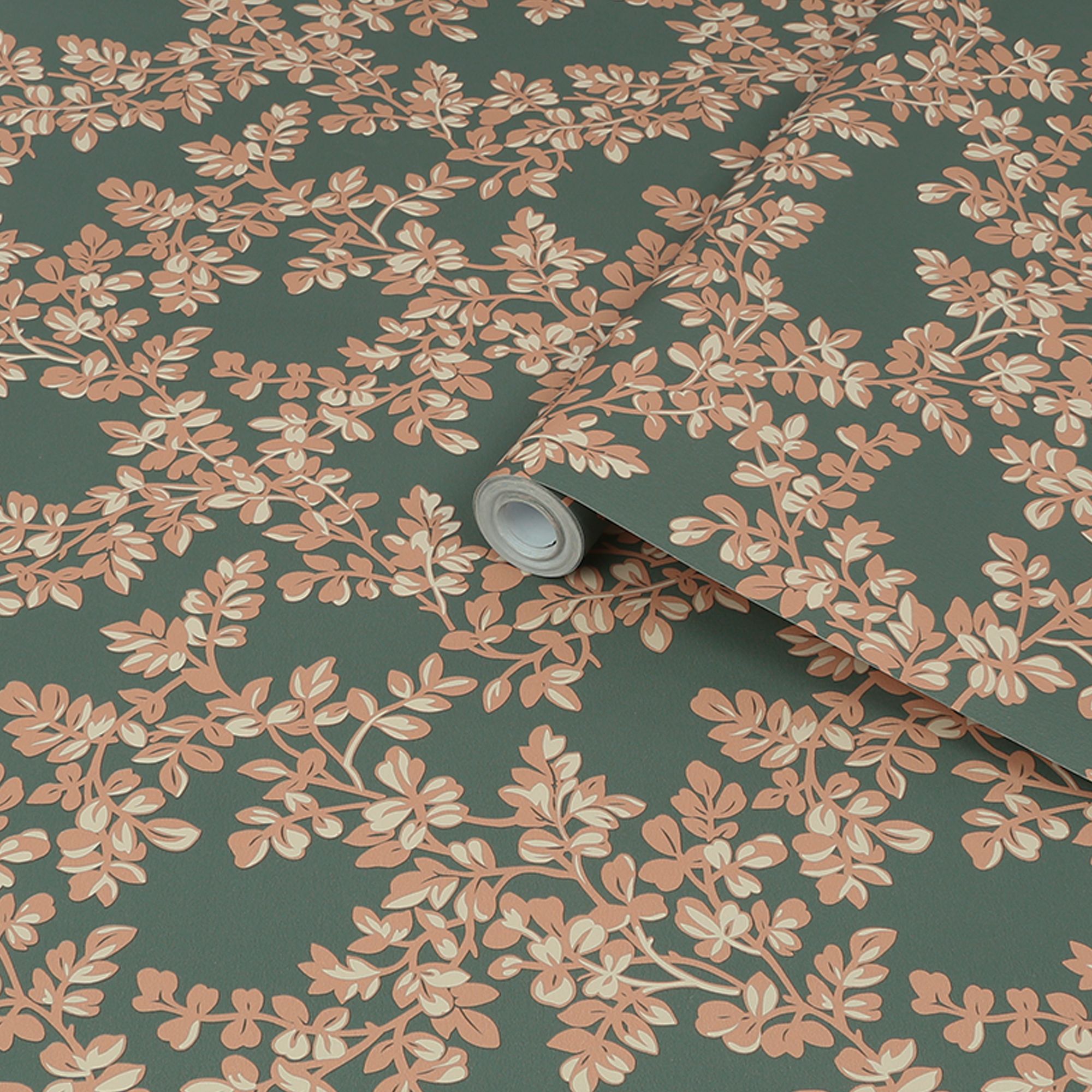 Laura Ashley Burnham Fern Trail Smooth Wallpaper