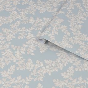 Laura Ashley Burnham Pale seaspray Trail Smooth Wallpaper