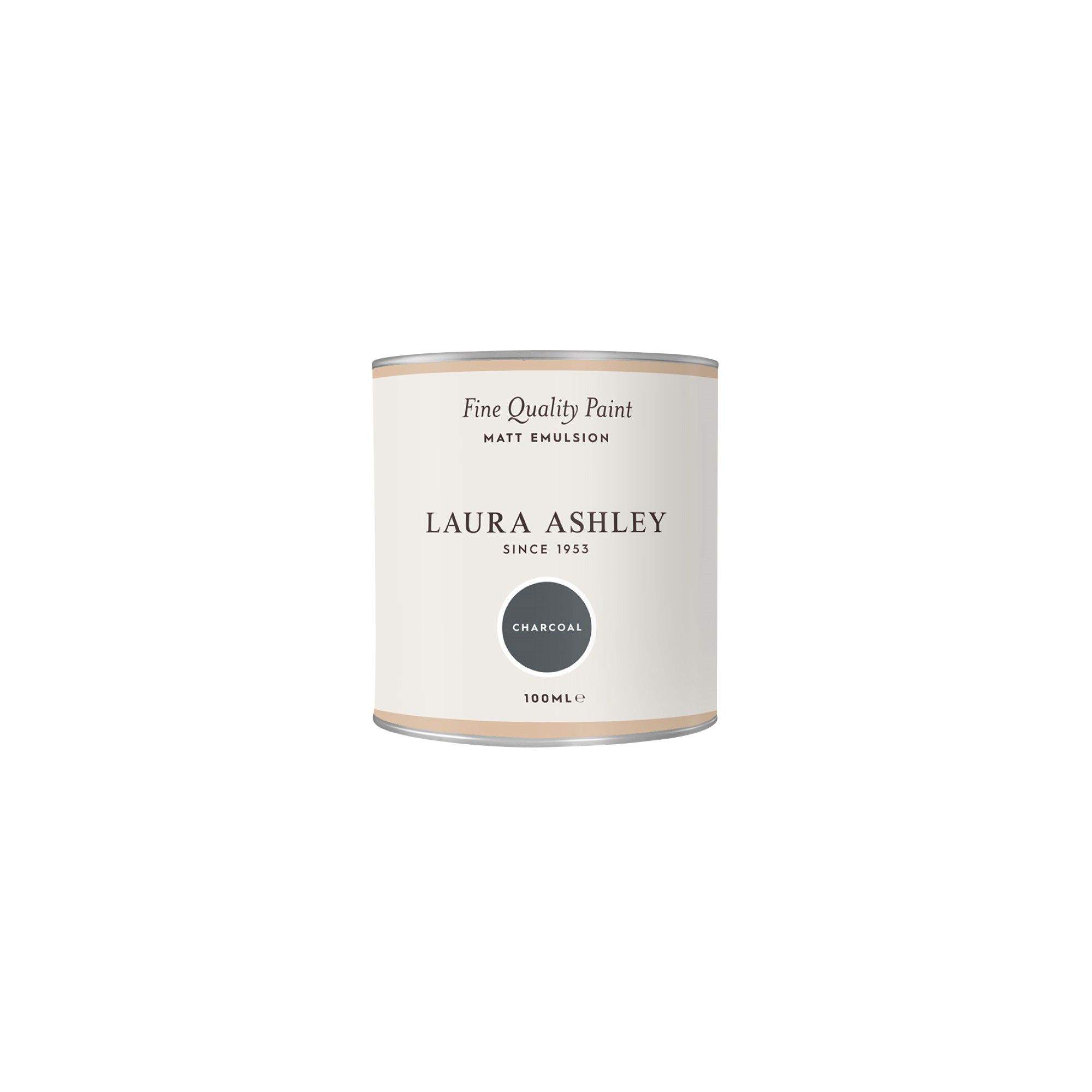 Laura Ashley Charcoal Matt Emulsion paint, 100ml