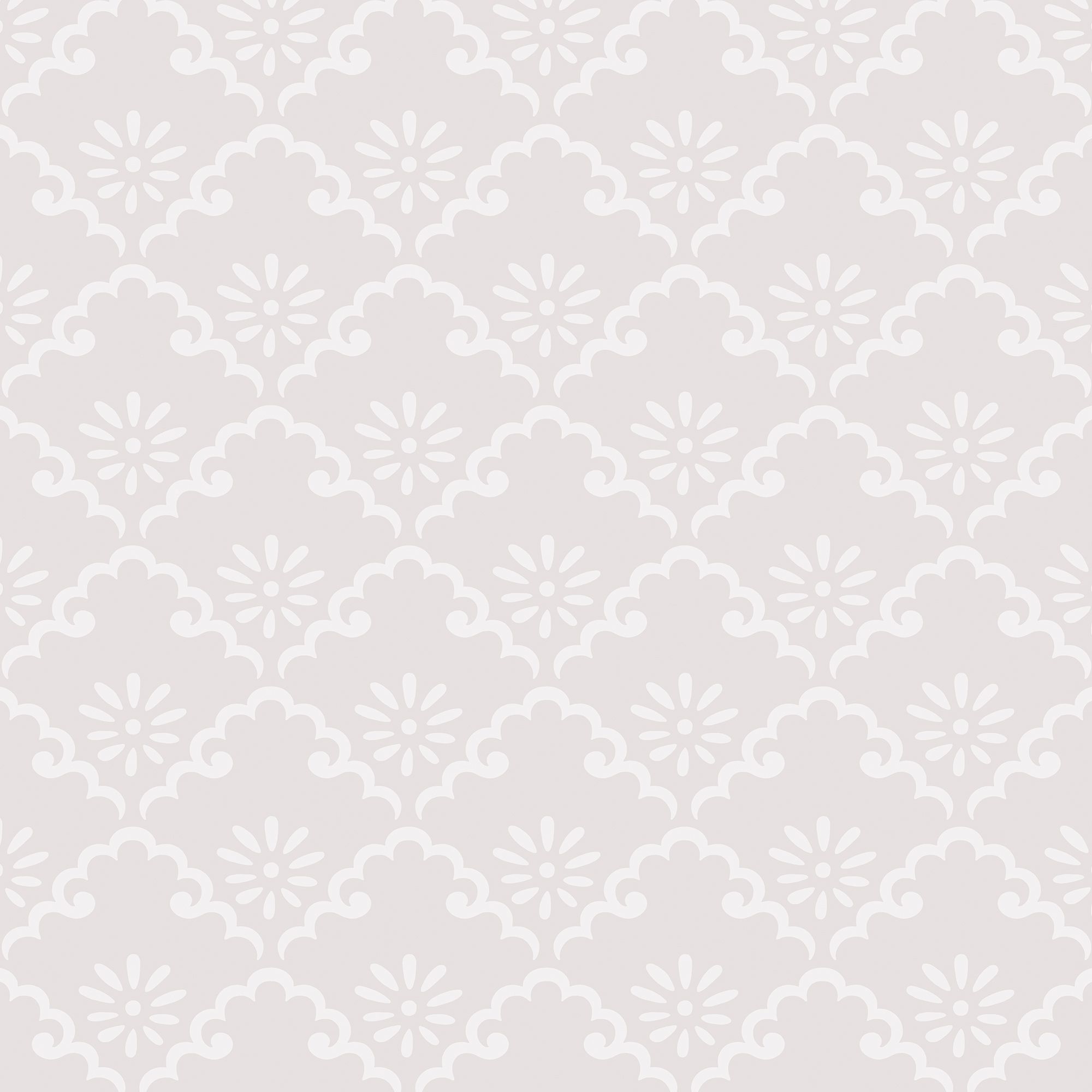 Laura Ashley Coralie Sugared Grey Motif Smooth Wallpaper Sample
