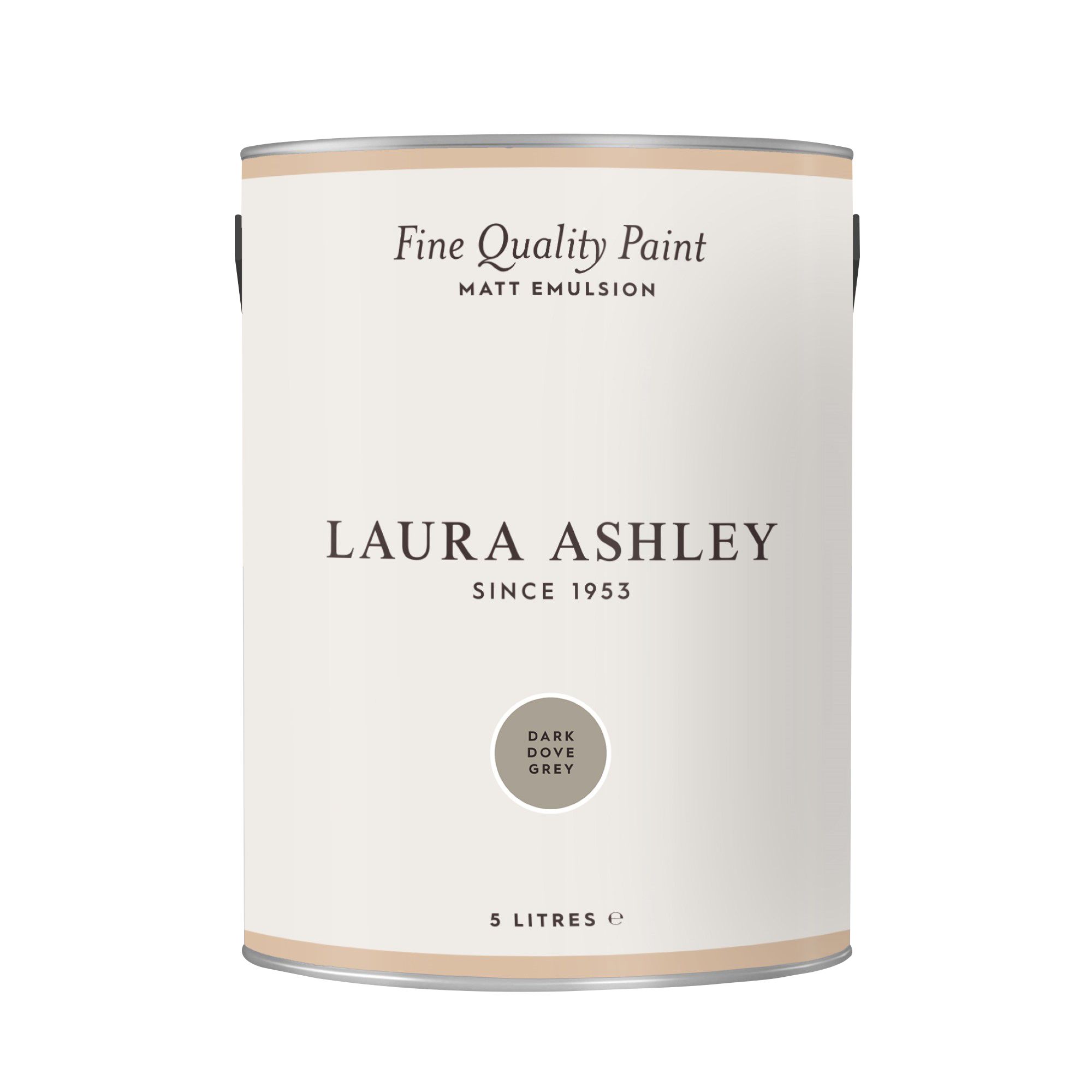 Laura Ashley Dark Dove Grey Matt Emulsion paint, 5L