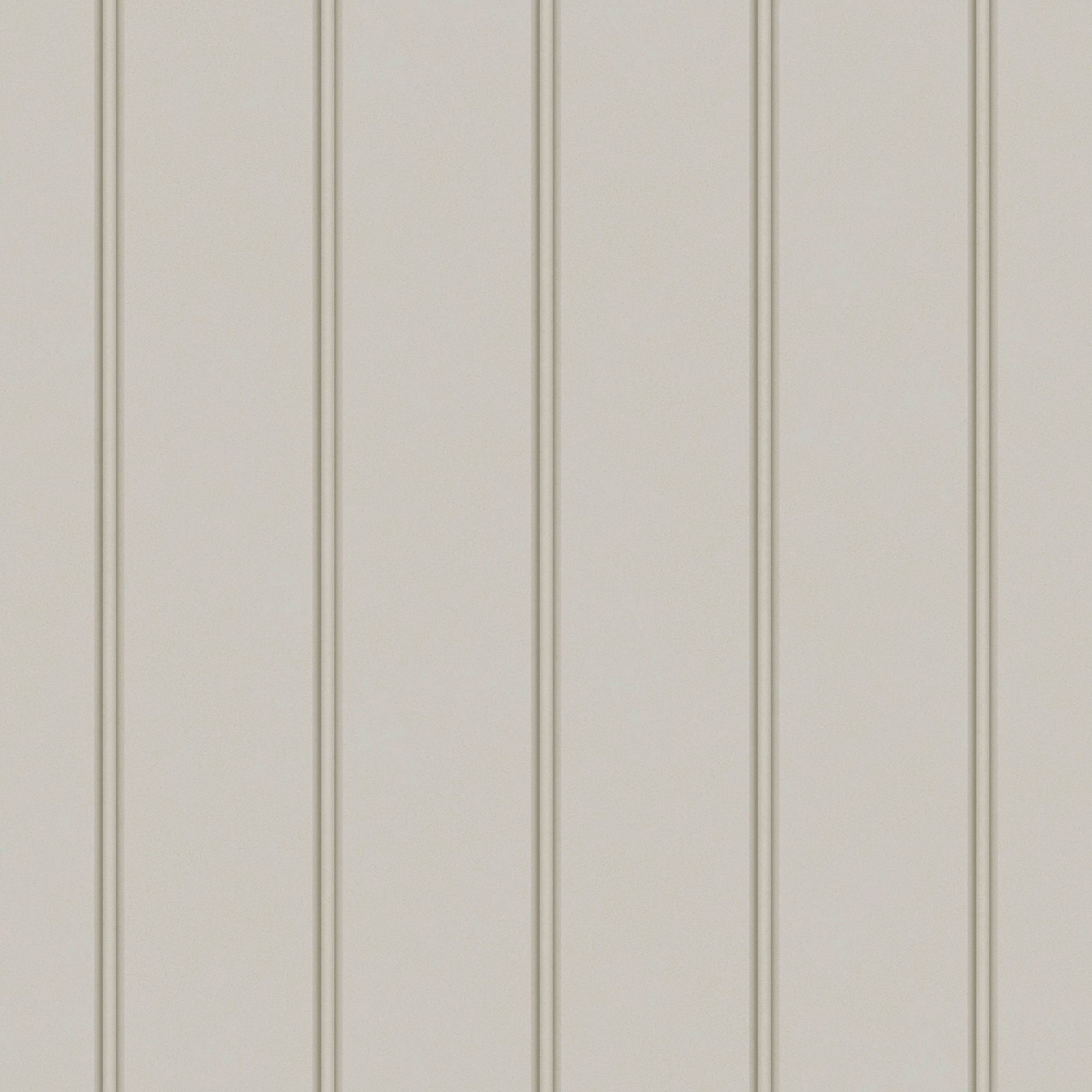 Laura Ashley Dove Grey Chalford Wood panel effect Smooth Wallpaper