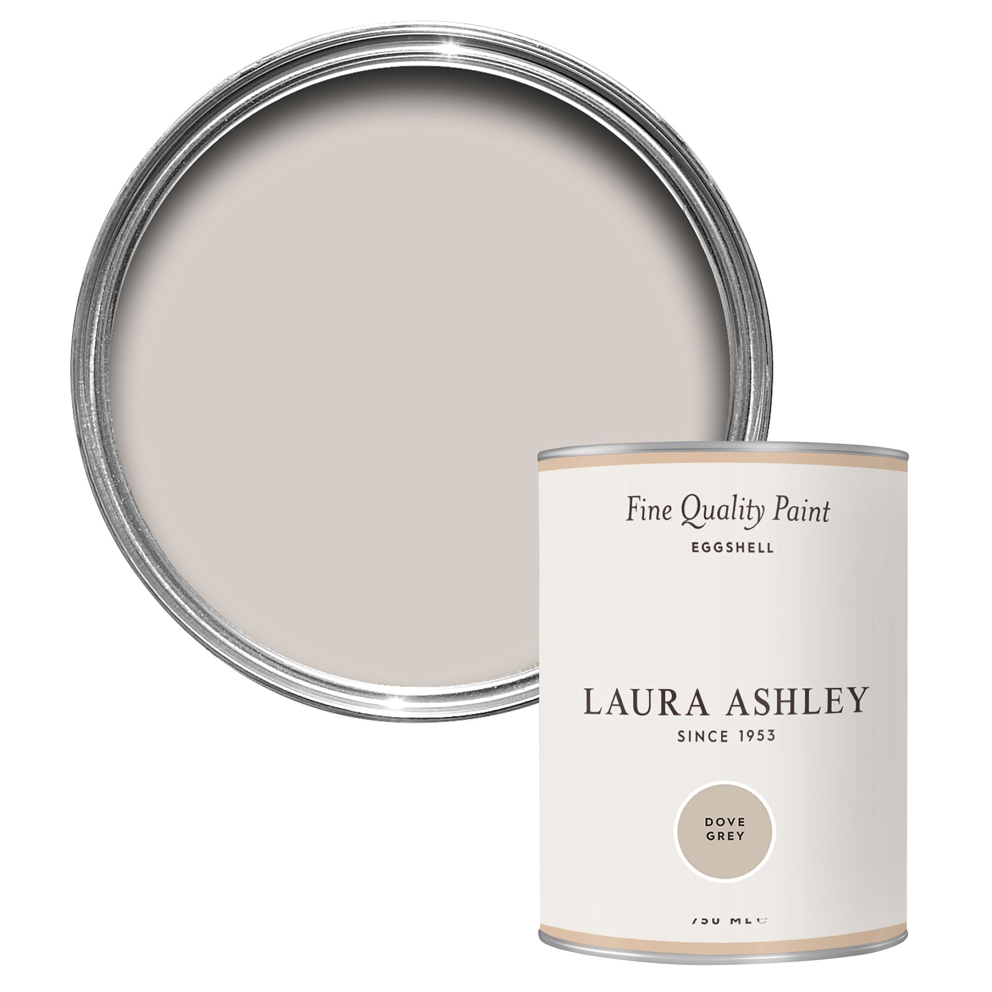 Laura Ashley Dove Grey Eggshell Emulsion paint, 750ml