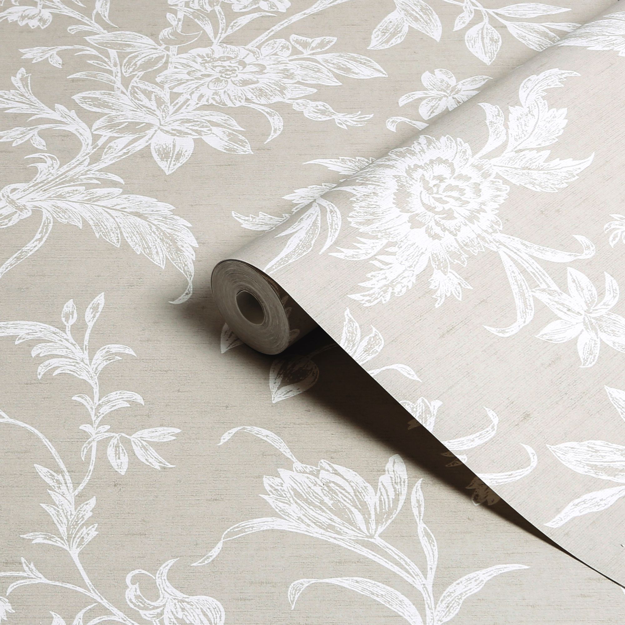 Laura Ashley Dove Grey Lloyd Smooth Wallpaper