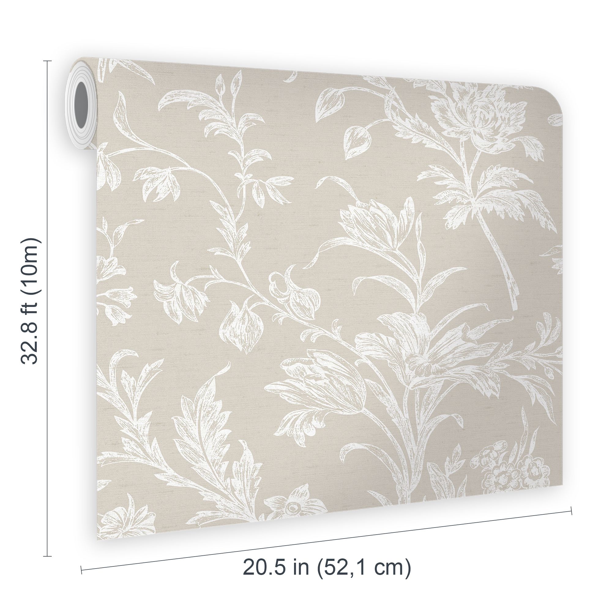 Laura Ashley Dove Grey Lloyd Smooth Wallpaper