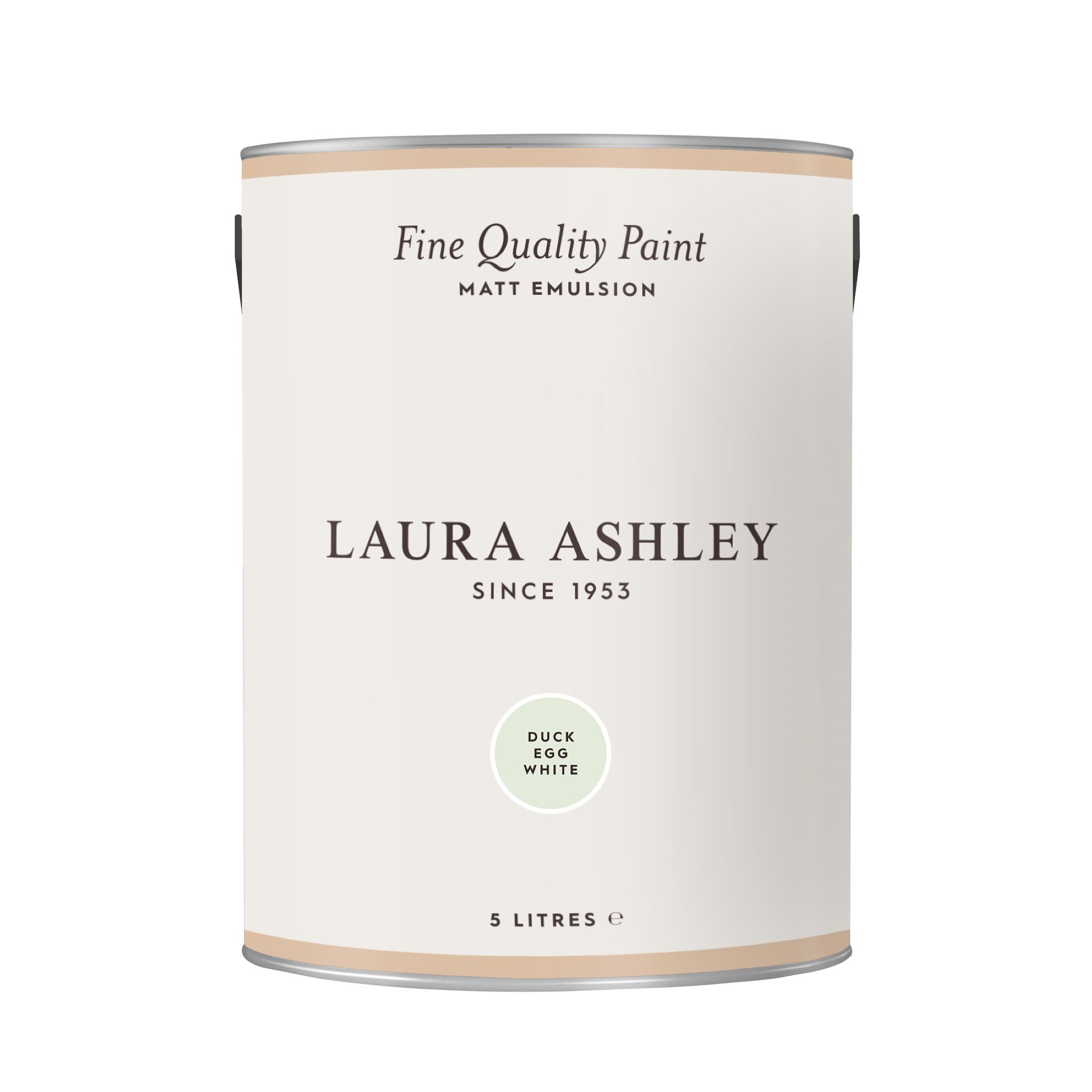 Laura Ashley Duck Egg White Matt Emulsion paint, 5L