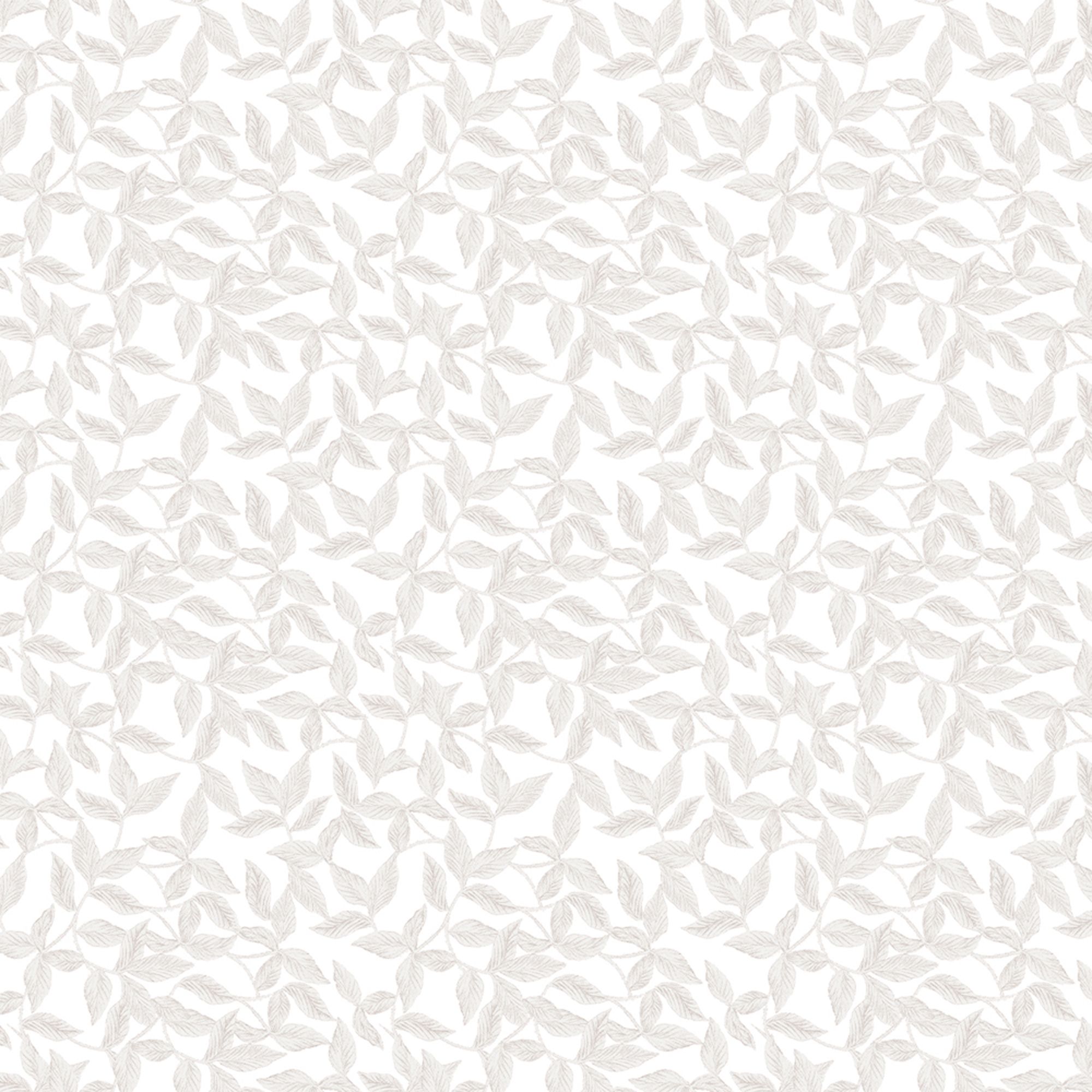 Laura Ashley Erwood Grey Leaves Smooth Wallpaper Sample