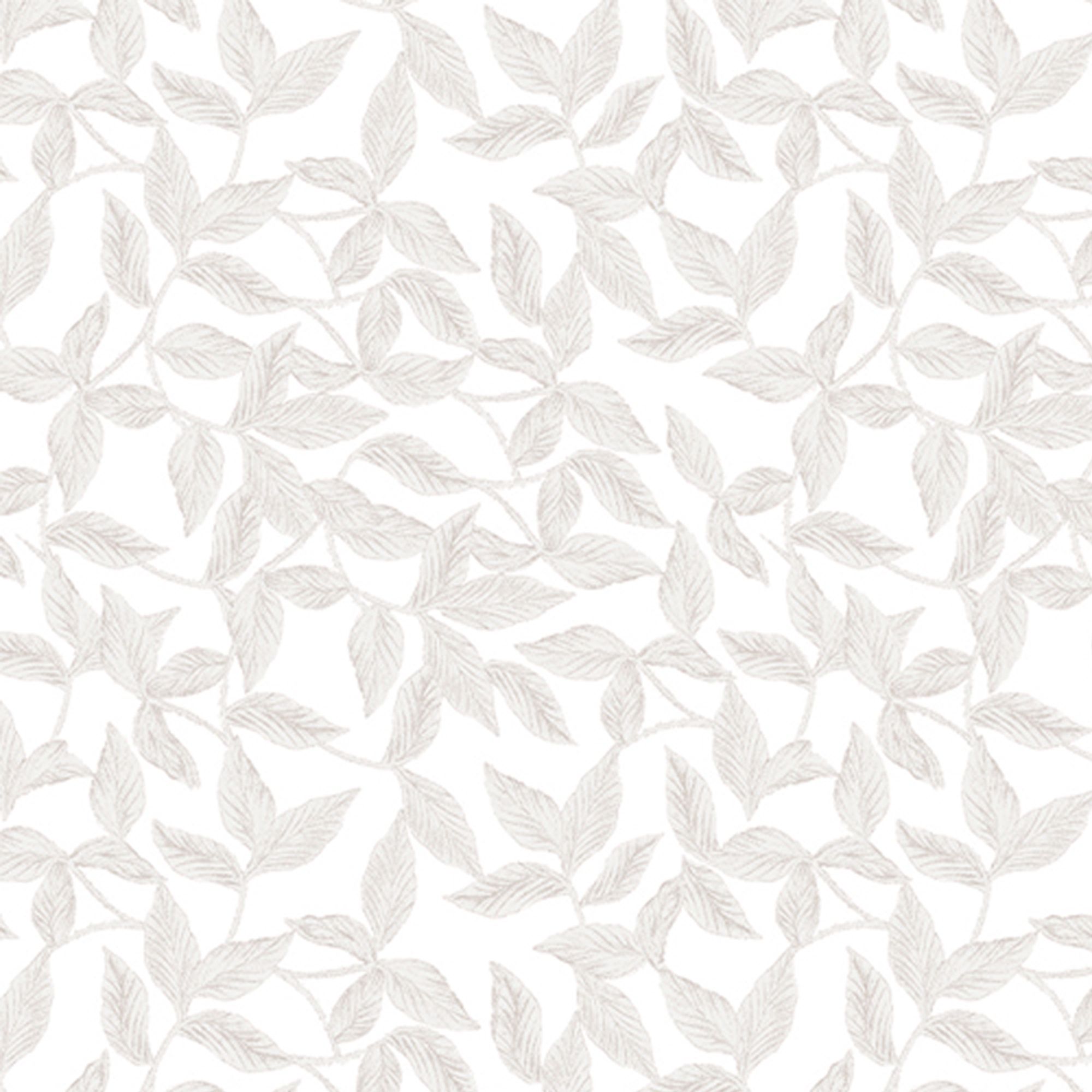 Laura Ashley Erwood Grey Leaves Smooth Wallpaper Sample