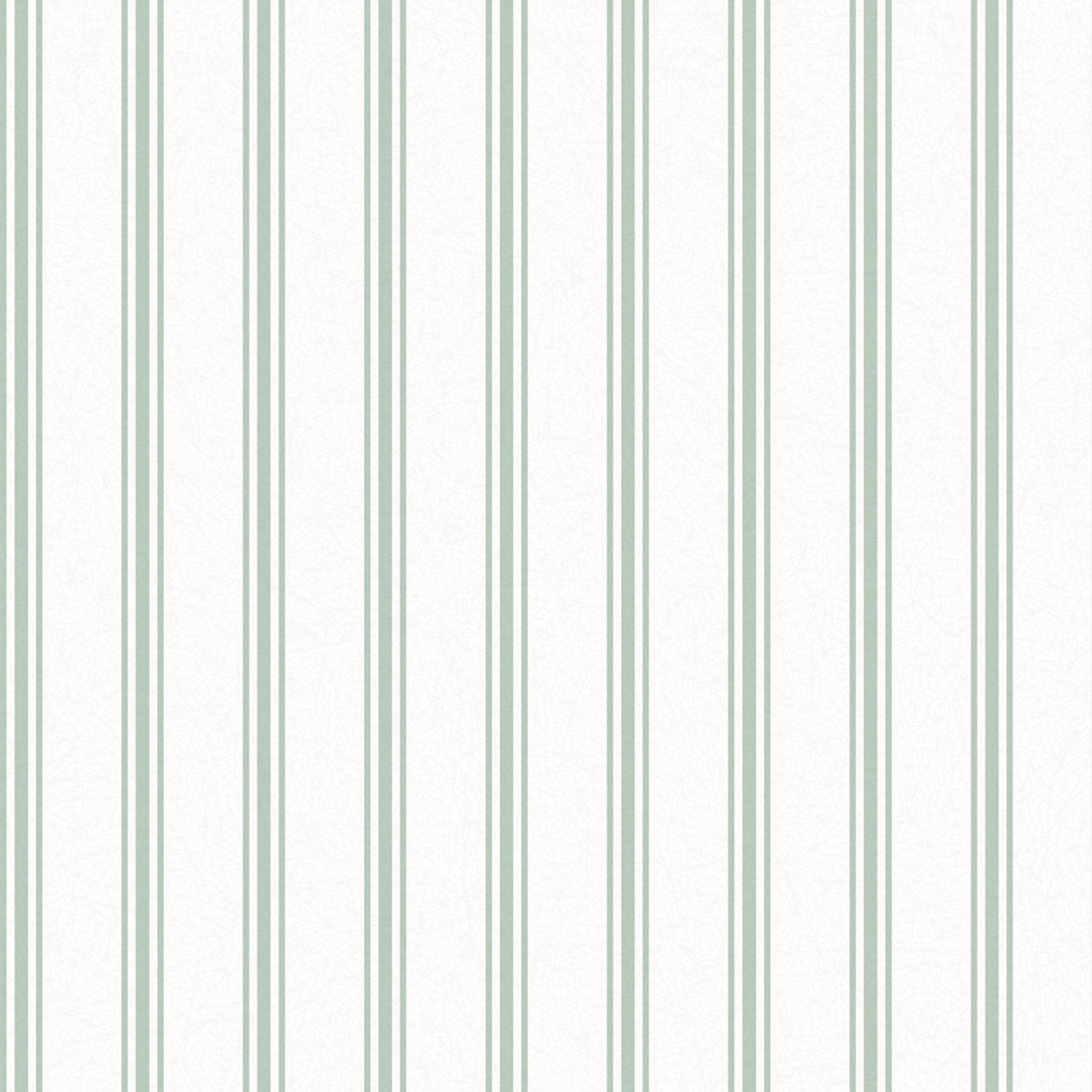 Laura Ashley Farnworth Green Stripe Smooth Wallpaper