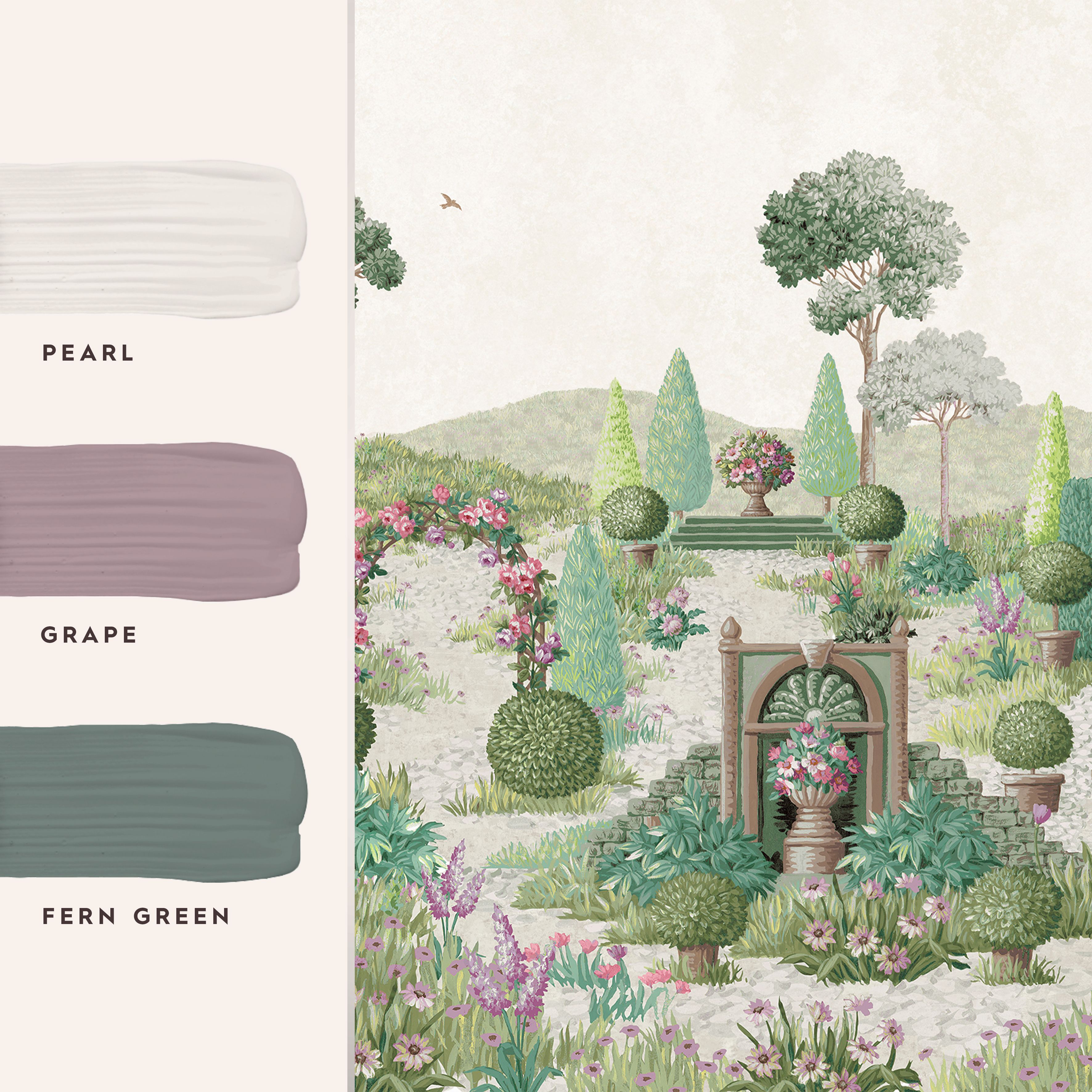 Laura Ashley Fern Green Naunton Folly Matt Mural