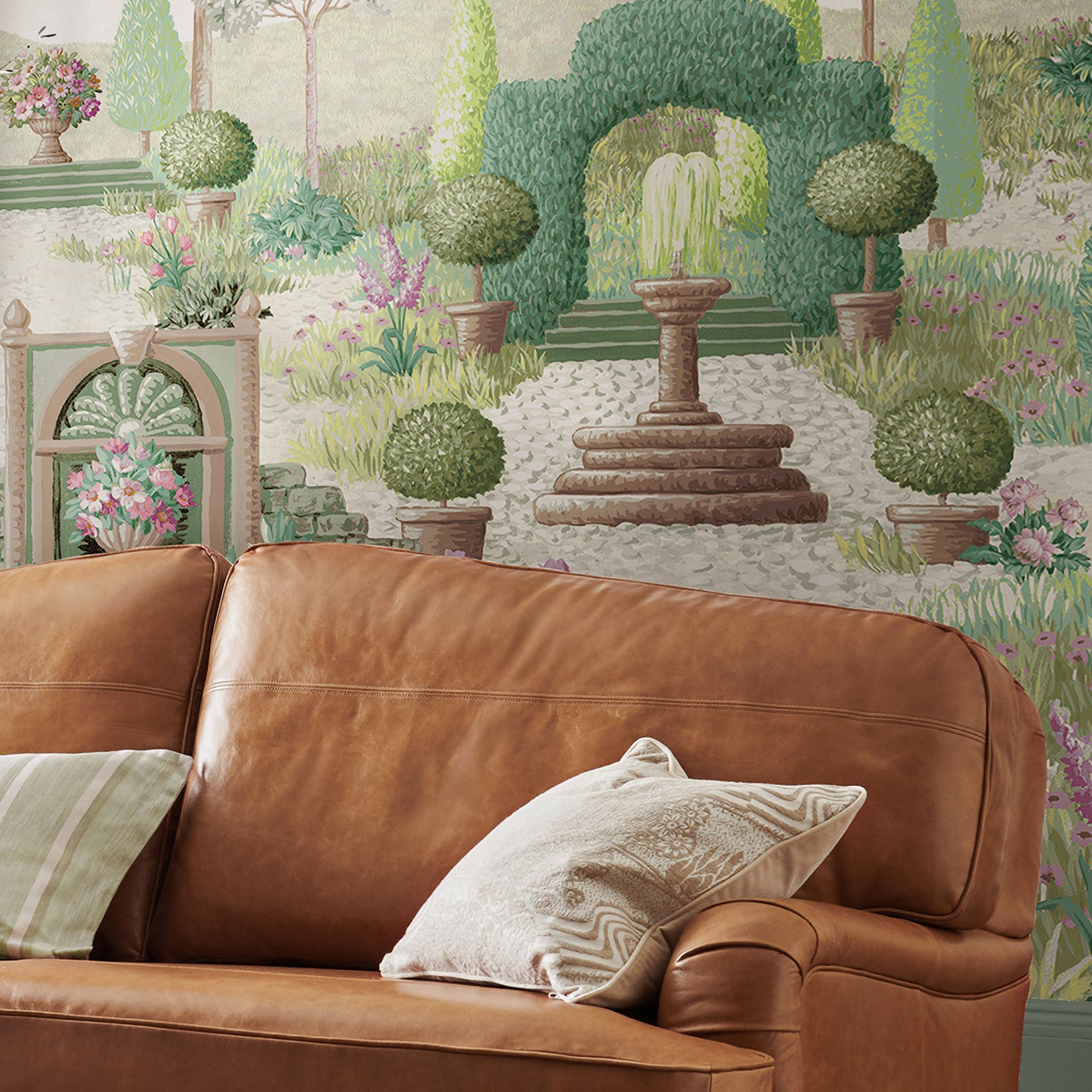 Laura Ashley Fern Green Naunton Folly Matt Mural