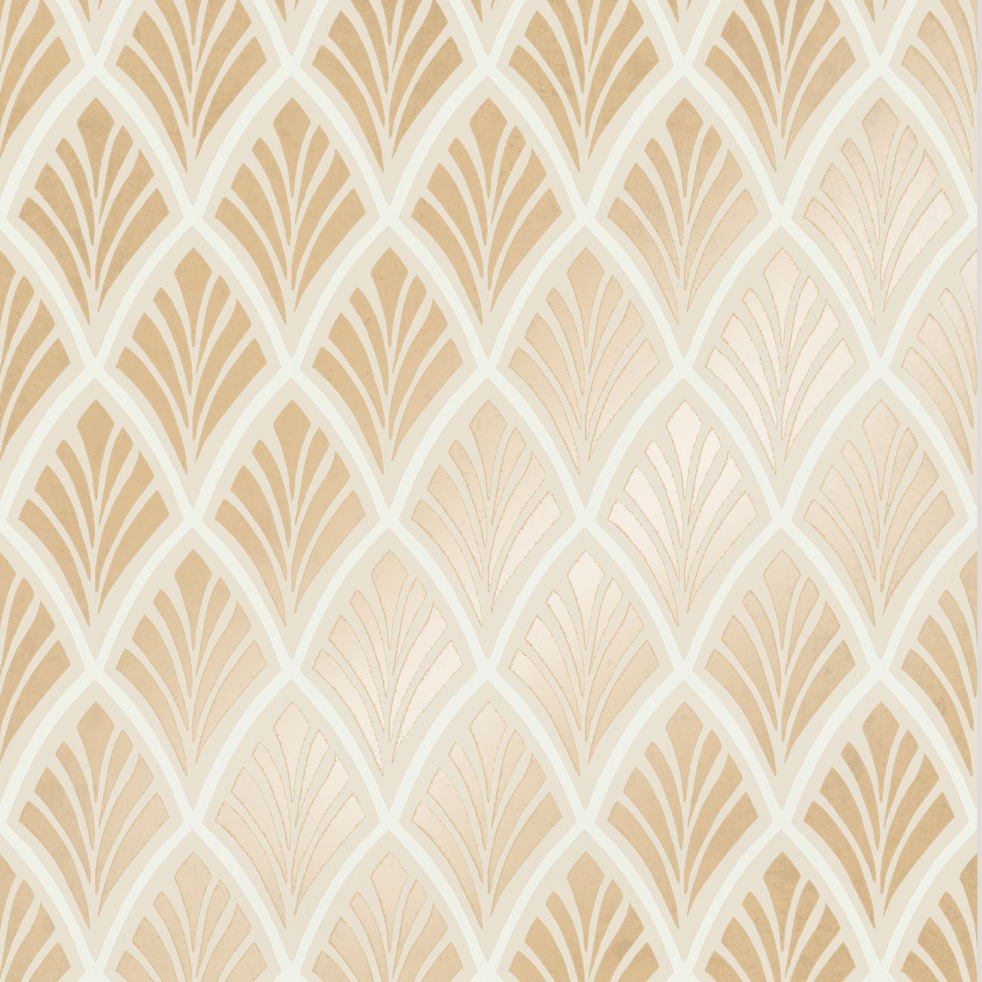 Laura Ashley Florin Gold effect Geometric Smooth Wallpaper Sample