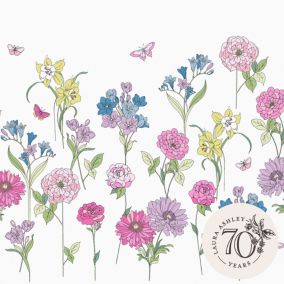 Laura Ashley Gilly Multicolour Floral Matt Mural