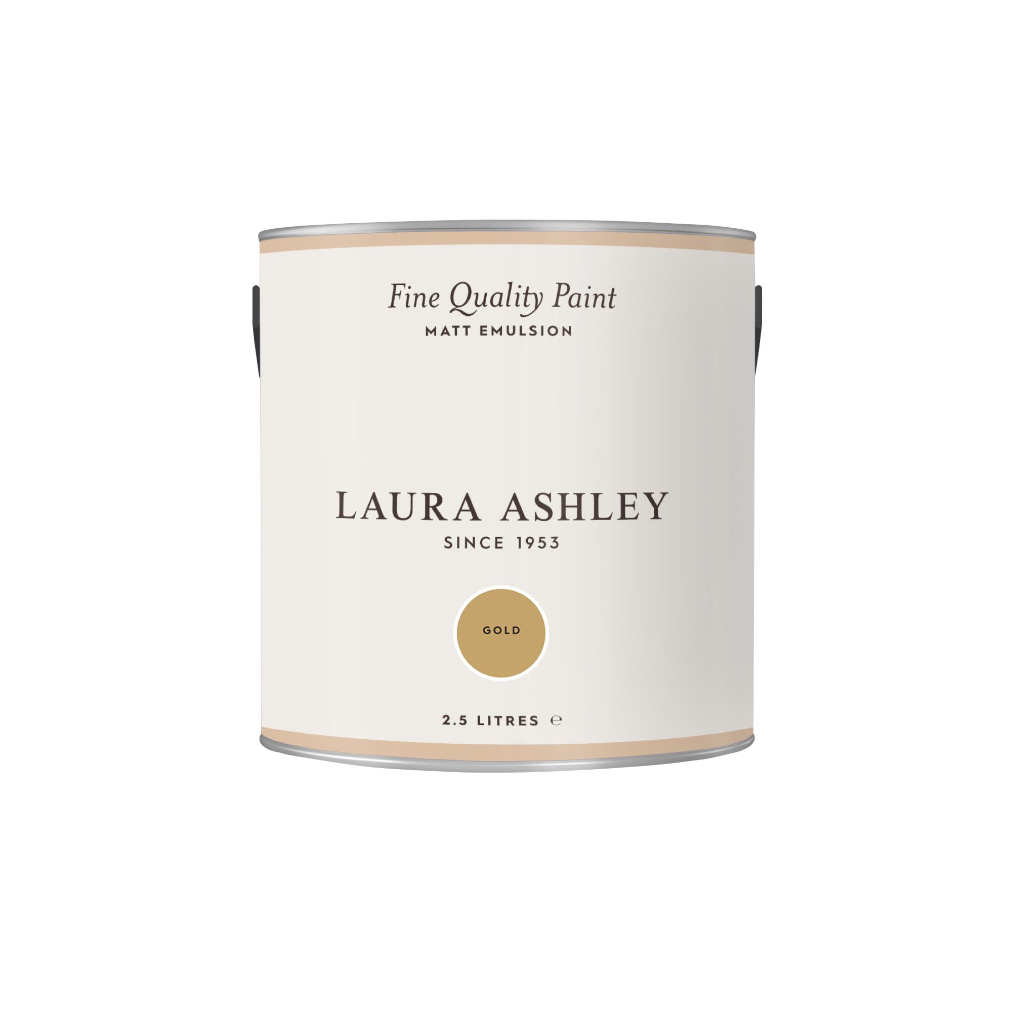 Laura Ashley Gold Matt Emulsion paint, 2.5L