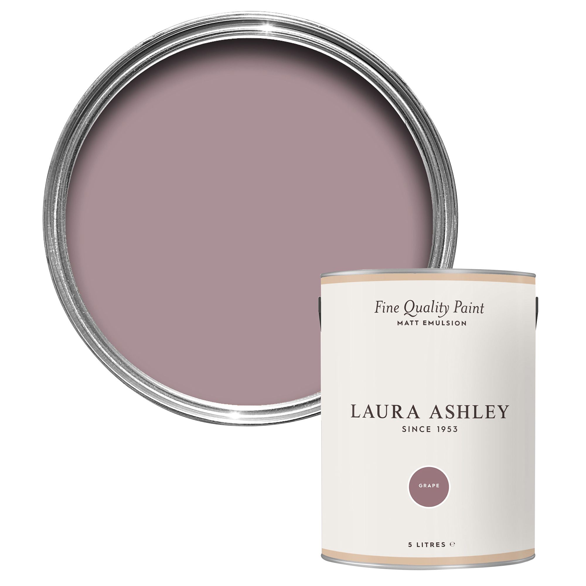 Laura Ashley Grape Matt Emulsion paint, 5L