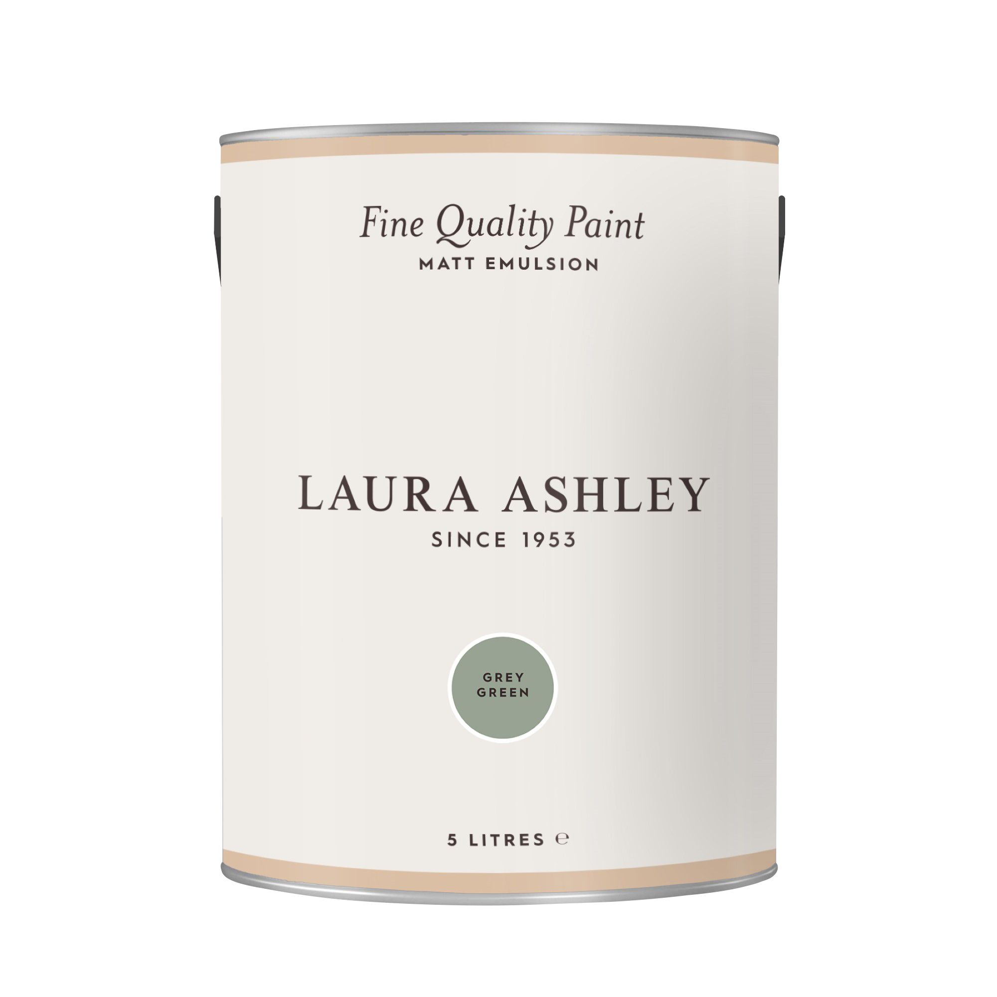 Laura Ashley Grey Green Matt Emulsion paint, 5L