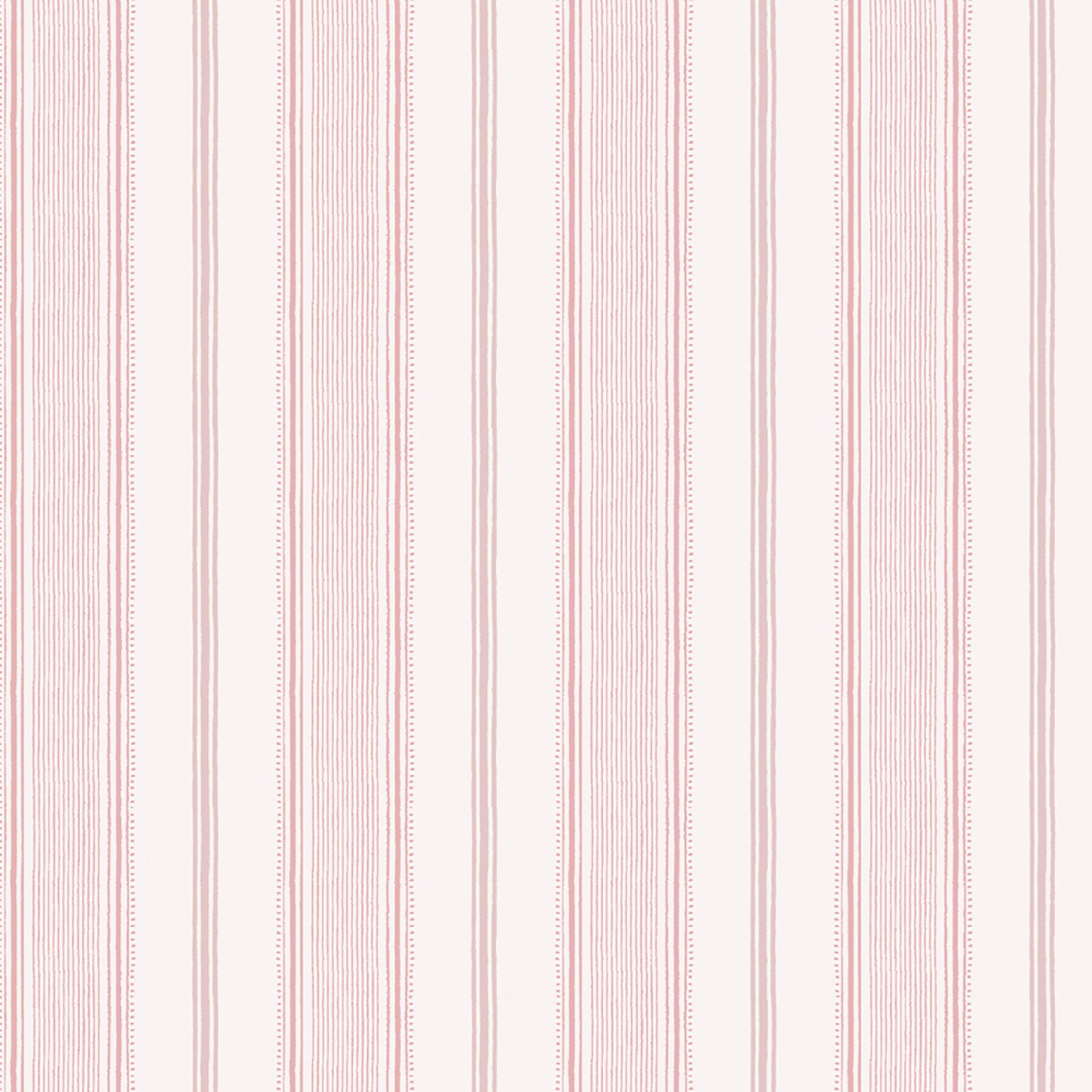 Laura Ashley Heacham Blush Stripe Smooth Wallpaper Sample