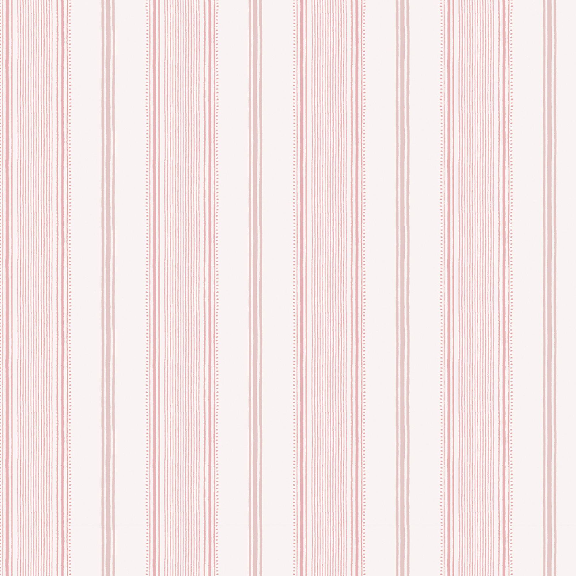 Laura Ashley Heacham Blush Stripe Smooth Wallpaper Sample