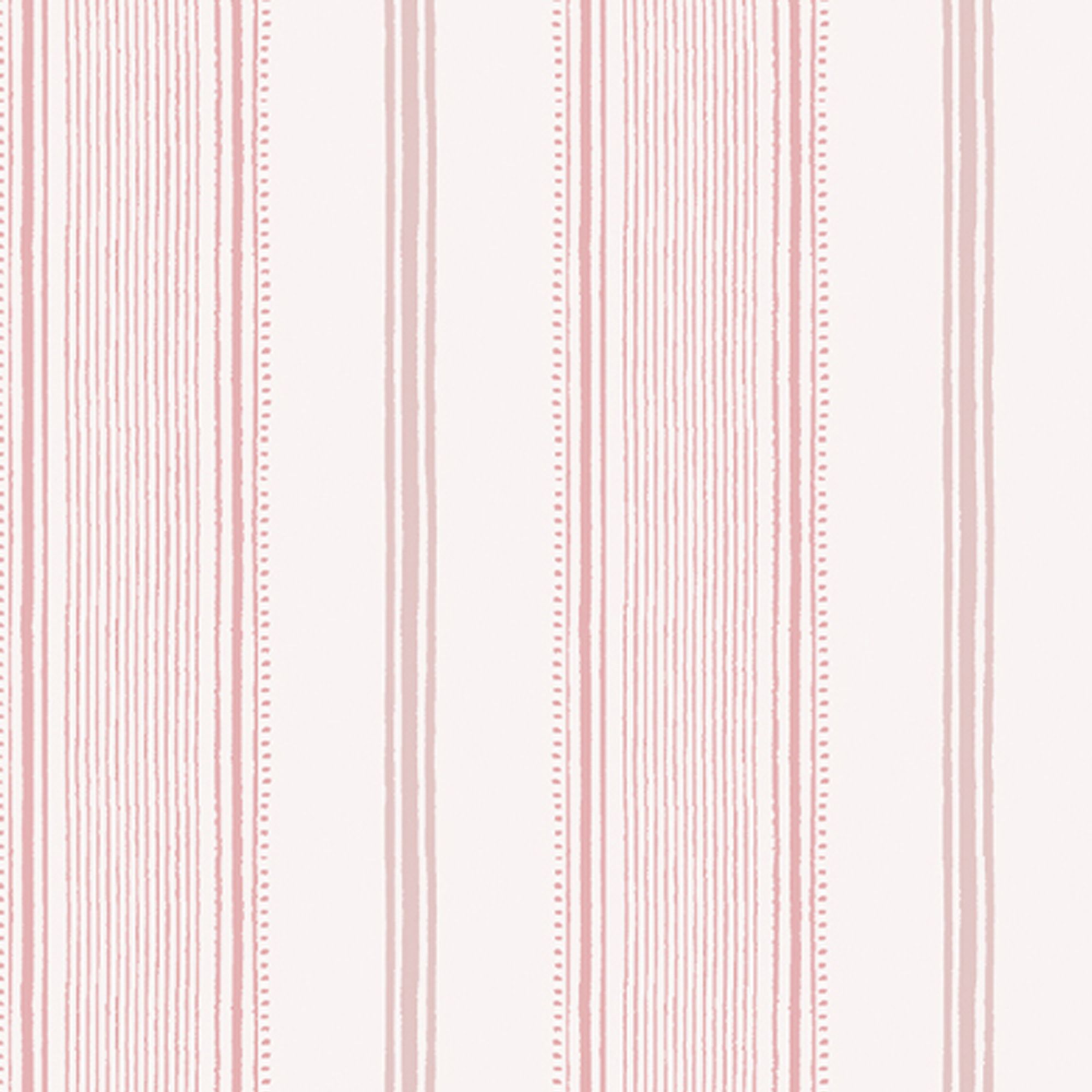 Laura Ashley Heacham Blush Stripe Smooth Wallpaper Sample