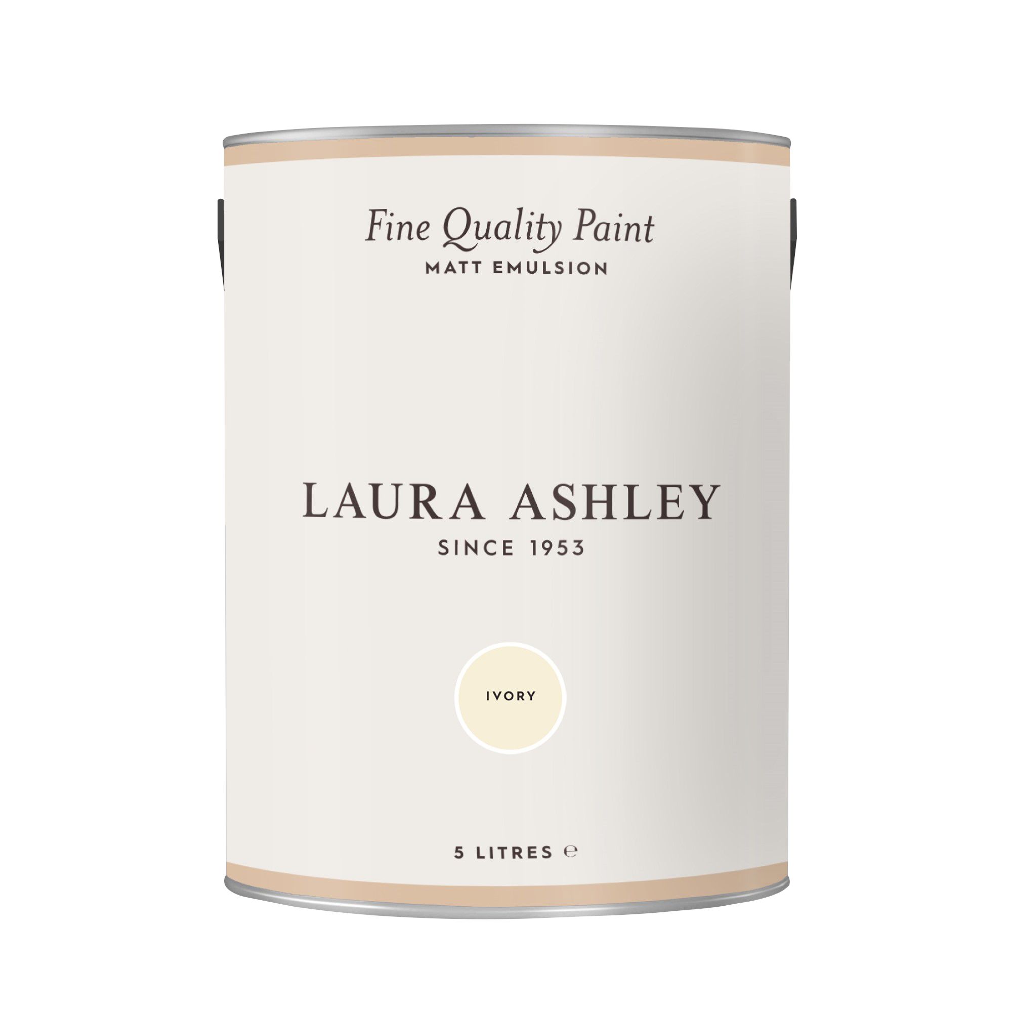 Laura Ashley Ivory Matt Emulsion paint, 5L