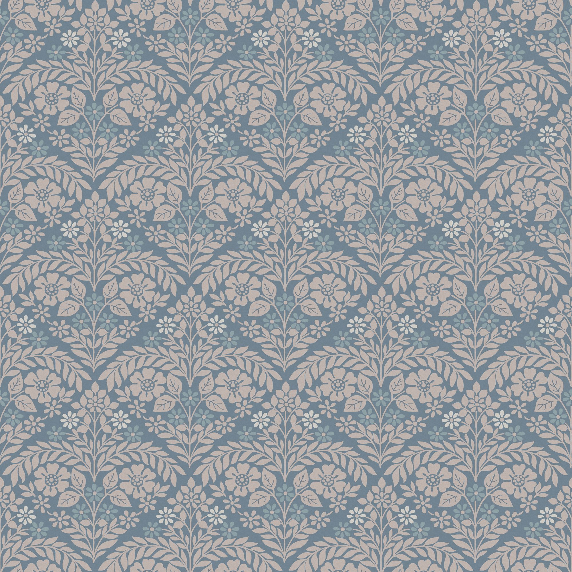 Laura Ashley Margam Newport Blue Classical Smooth Wallpaper