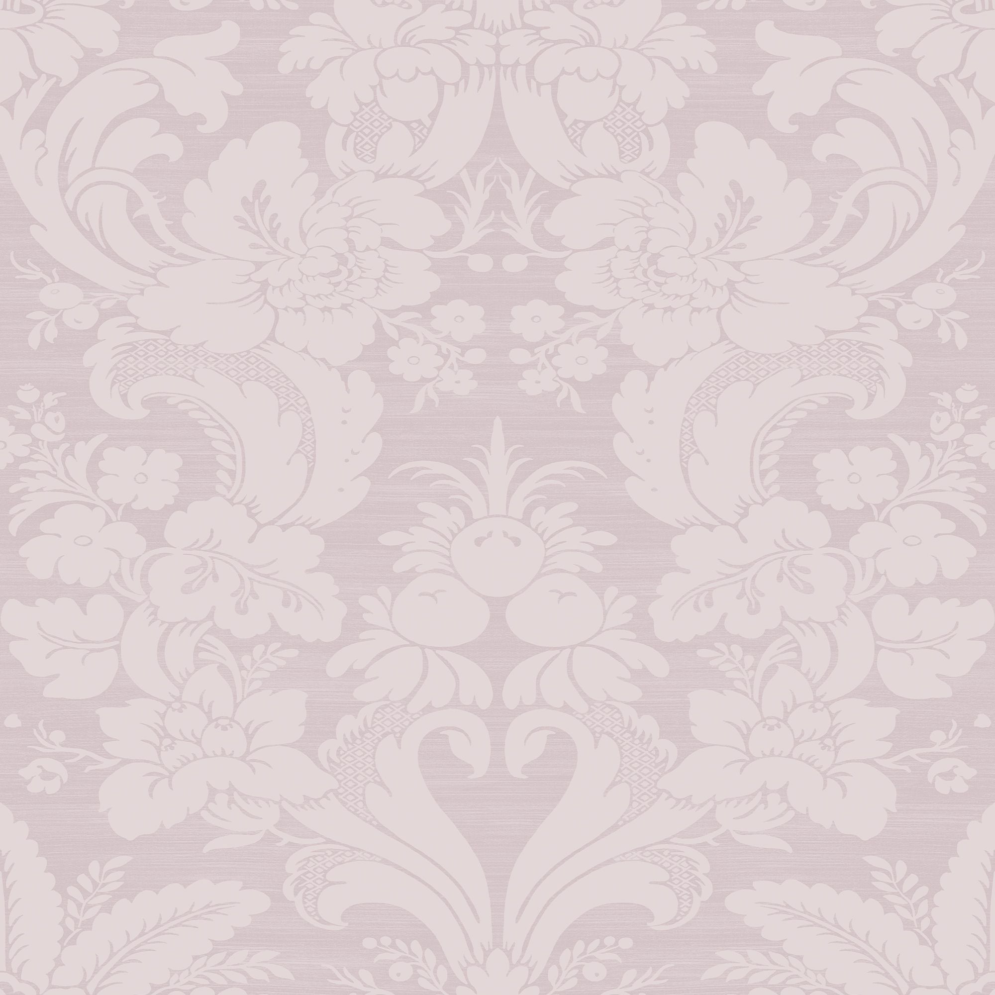 Laura Ashley Martigues Sugared violet Damask Smooth Wallpaper Sample