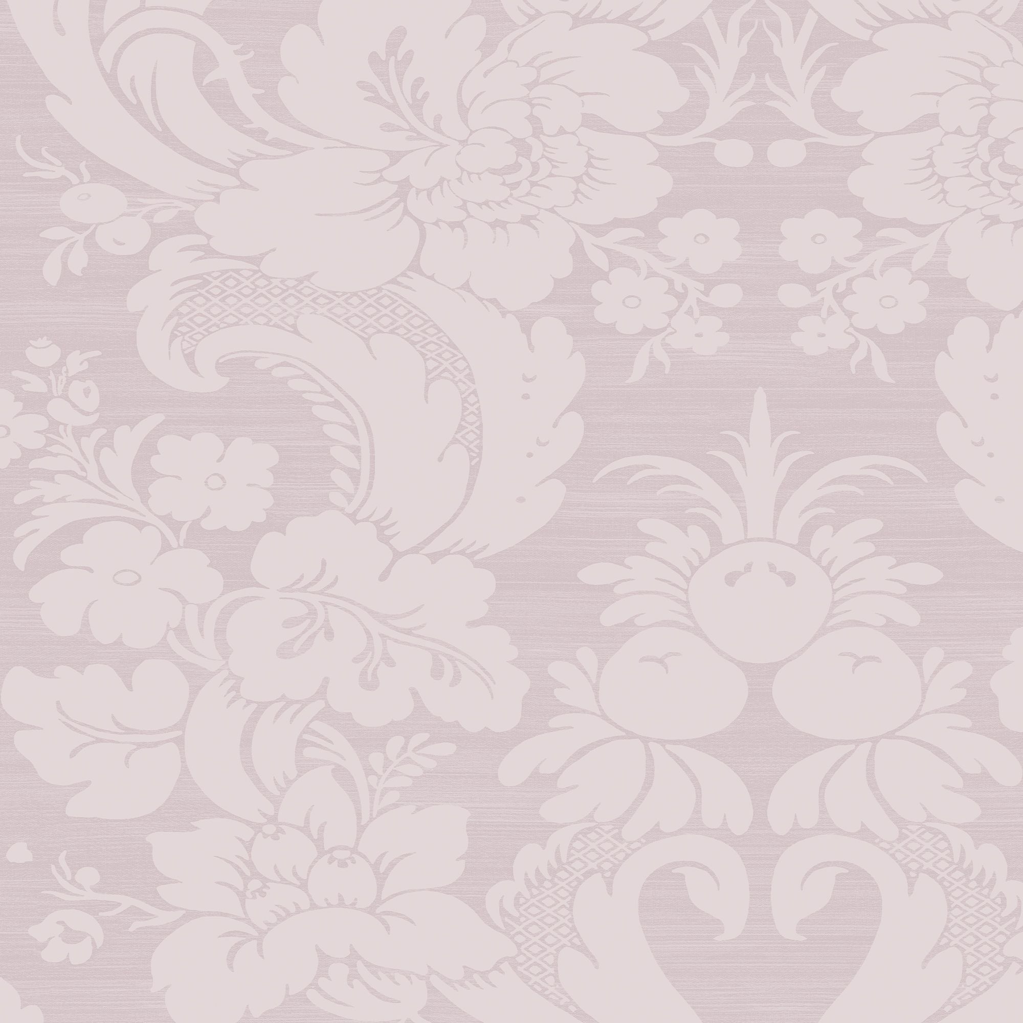 Laura Ashley Martigues Sugared violet Damask Smooth Wallpaper Sample