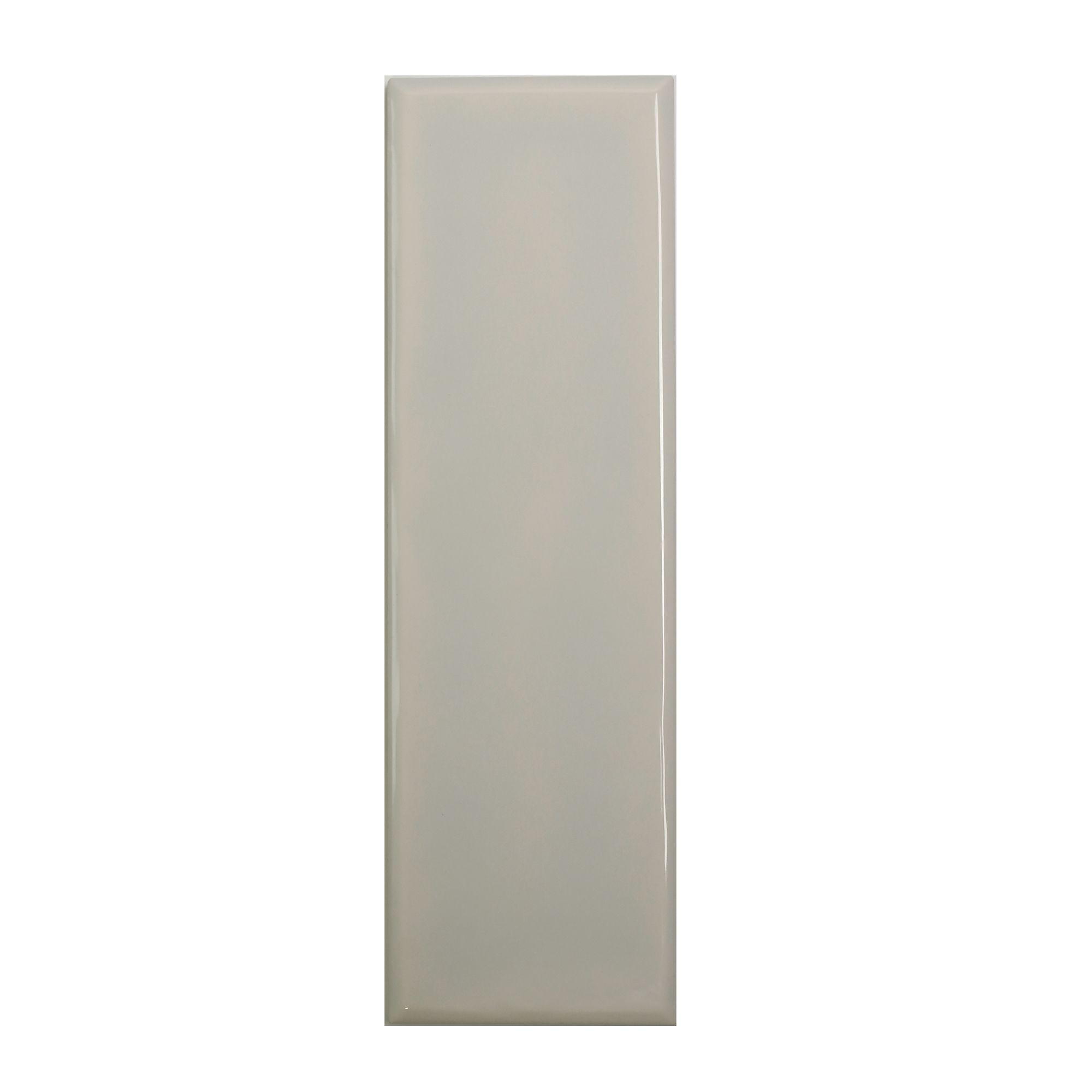 Laura Ashley Mason Pale Dove Grey Gloss Brick effect Textured Ceramic Indoor Wall tile, Pack of 54, (L)245mm (W)75mm