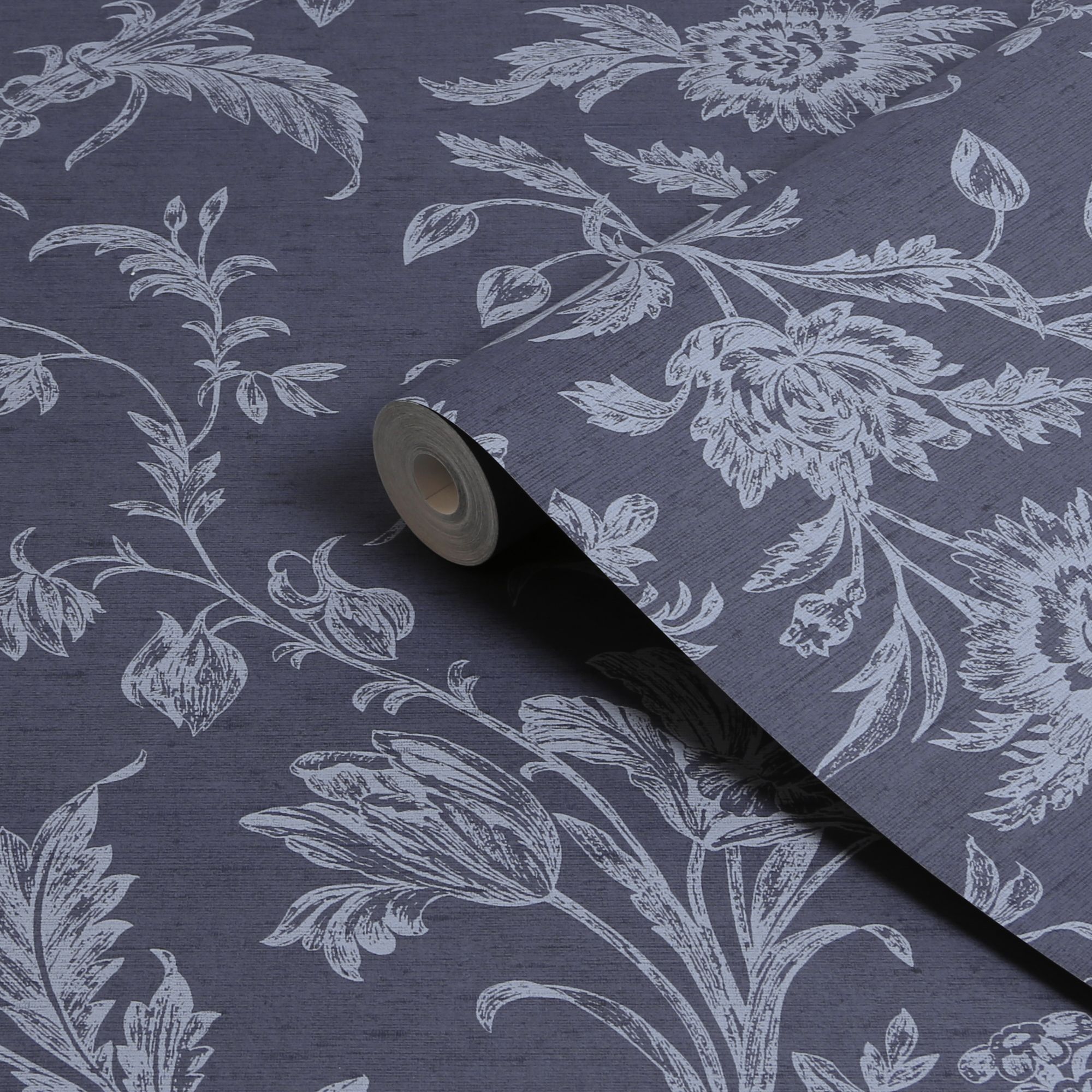 Laura Ashley Midnight Seaspray Lloyd Smooth Wallpaper