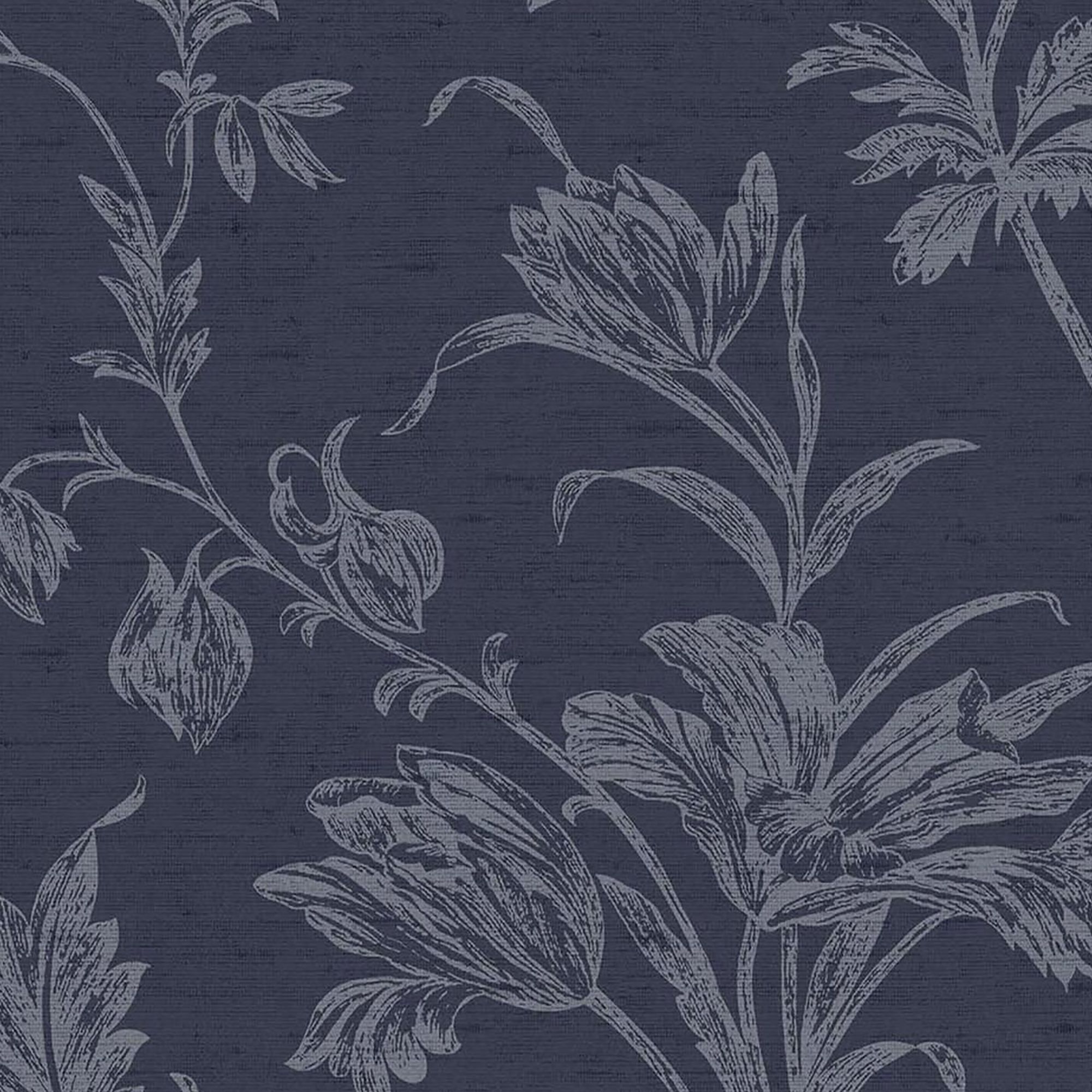 Laura Ashley Midnight Seaspray Lloyd Smooth Wallpaper