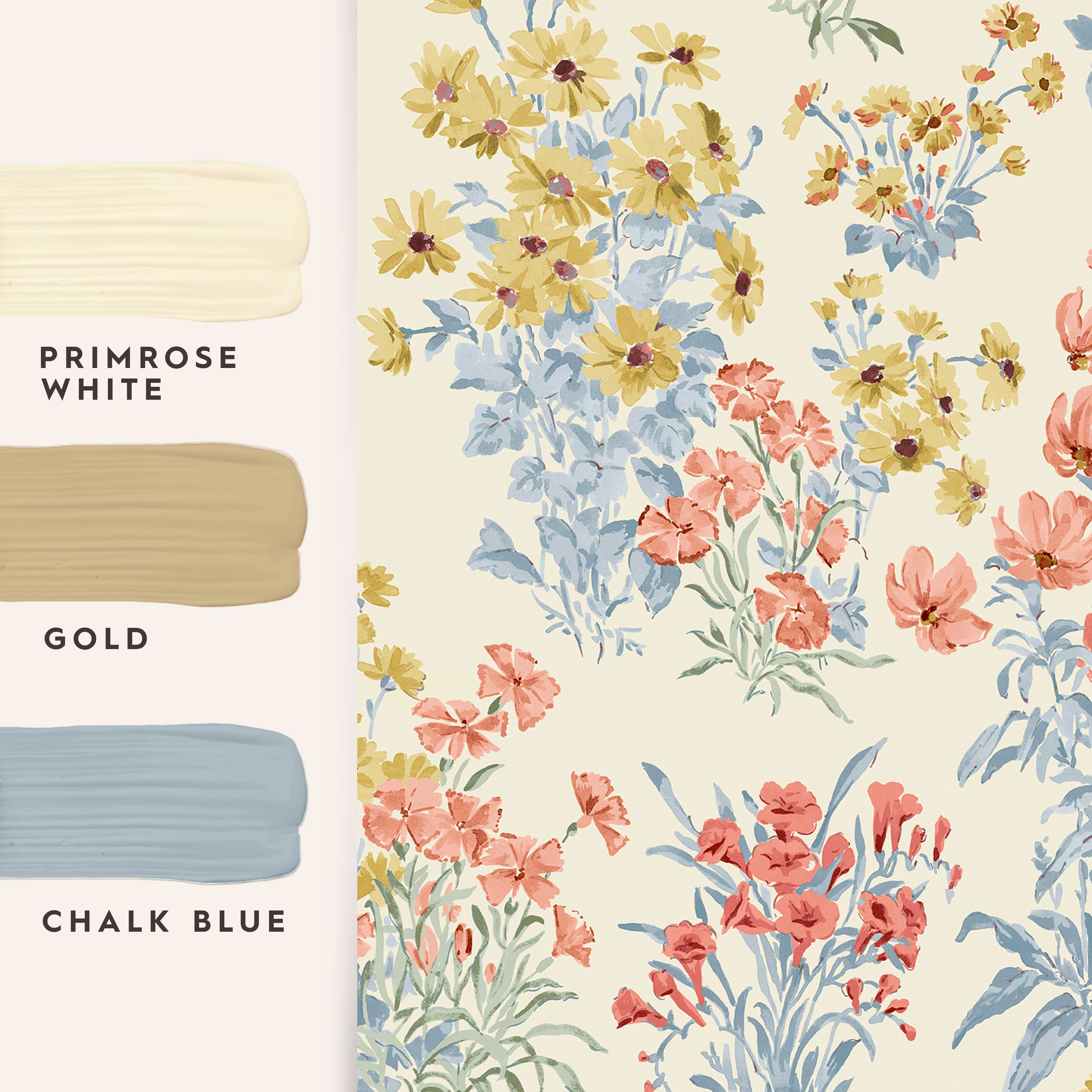 Laura Ashley Multicolour Megan Smooth Wallpaper