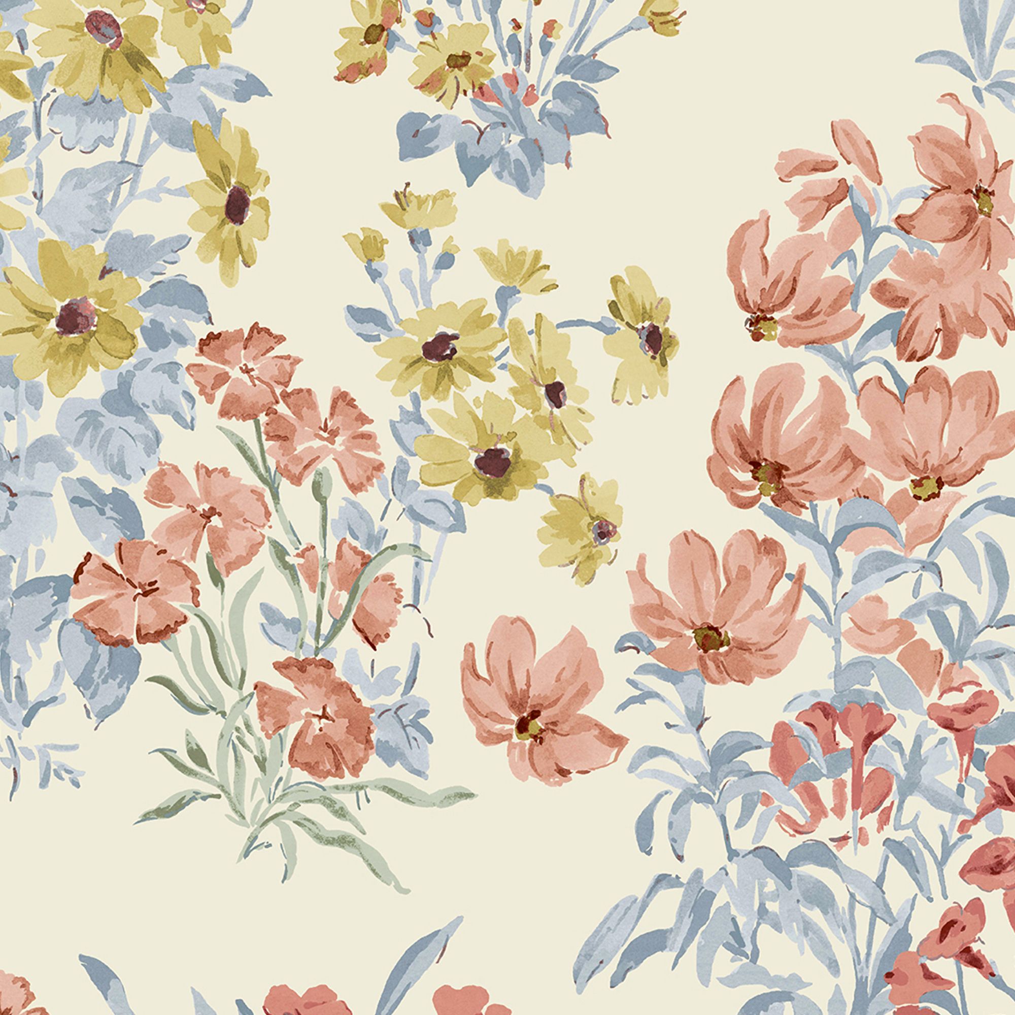 Laura Ashley Multicolour Megan Smooth Wallpaper