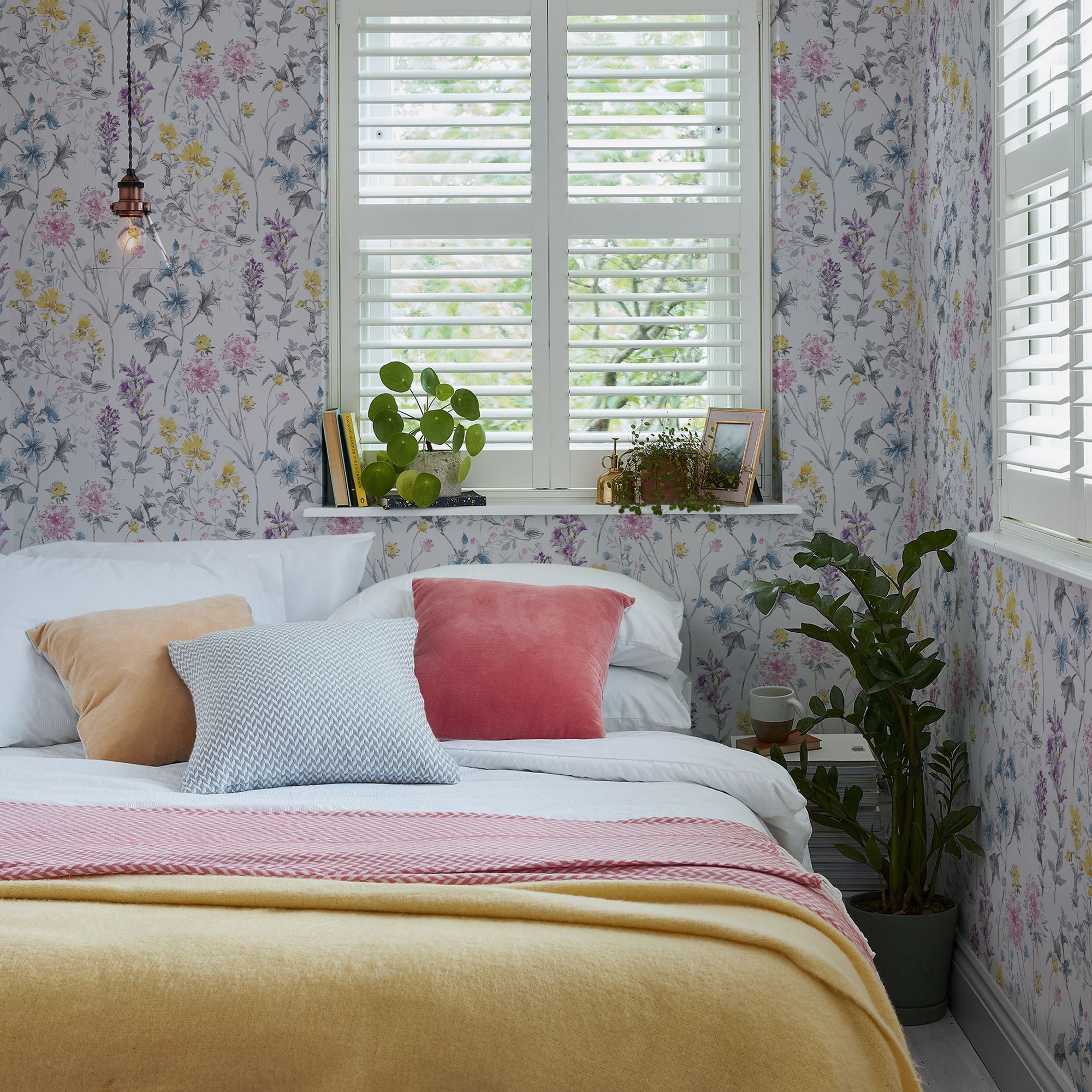 Laura Ashley Multicolour Wild meadow Smooth Wallpaper