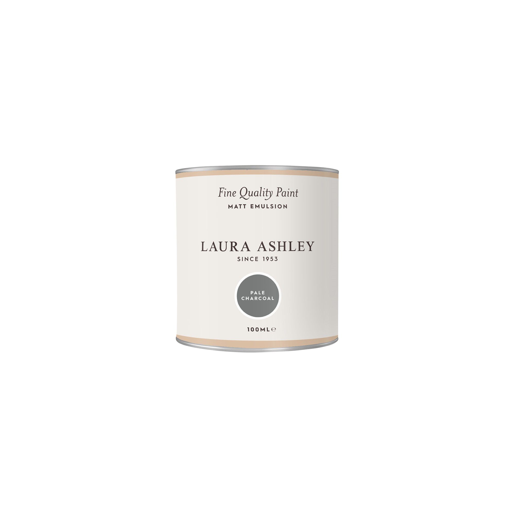 Laura Ashley Pale Charcoal Matt Emulsion paint, 100ml