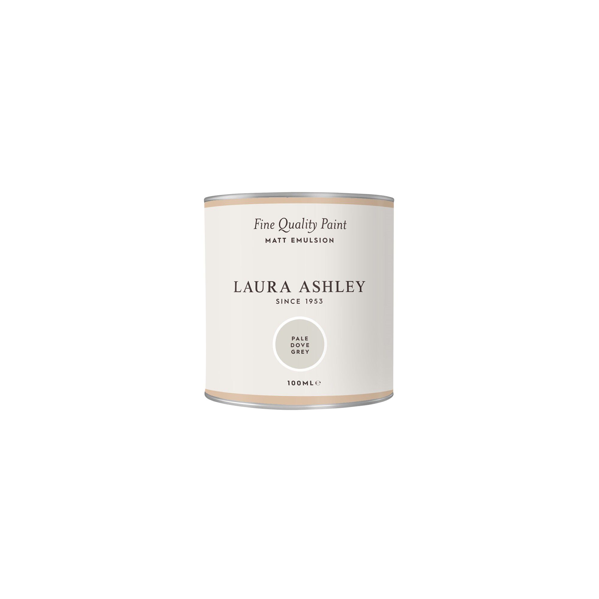 Laura Ashley Pale Dove Grey Matt Emulsion paint, 100ml