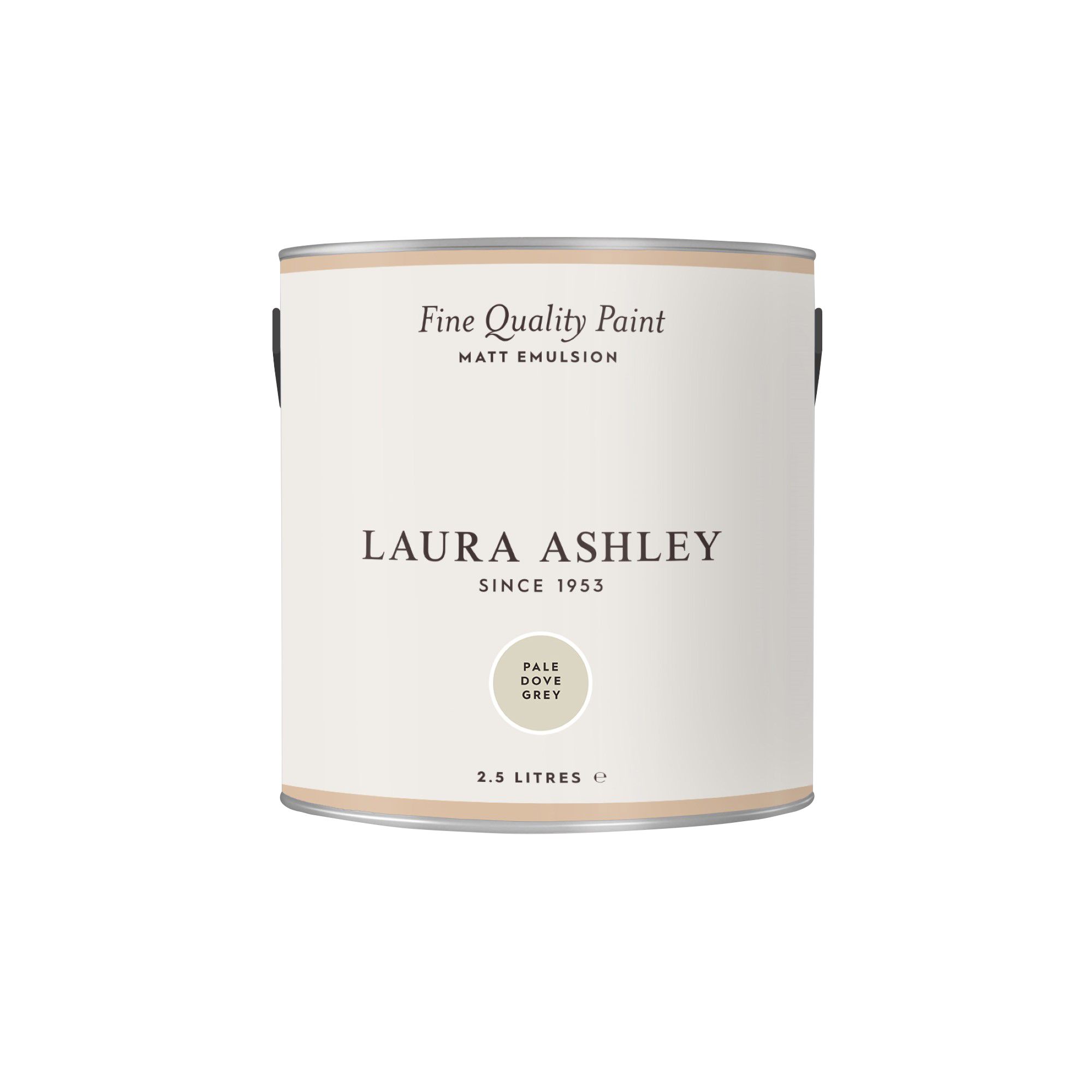 Laura Ashley Pale Dove Grey Matt Emulsion paint, 2.5L