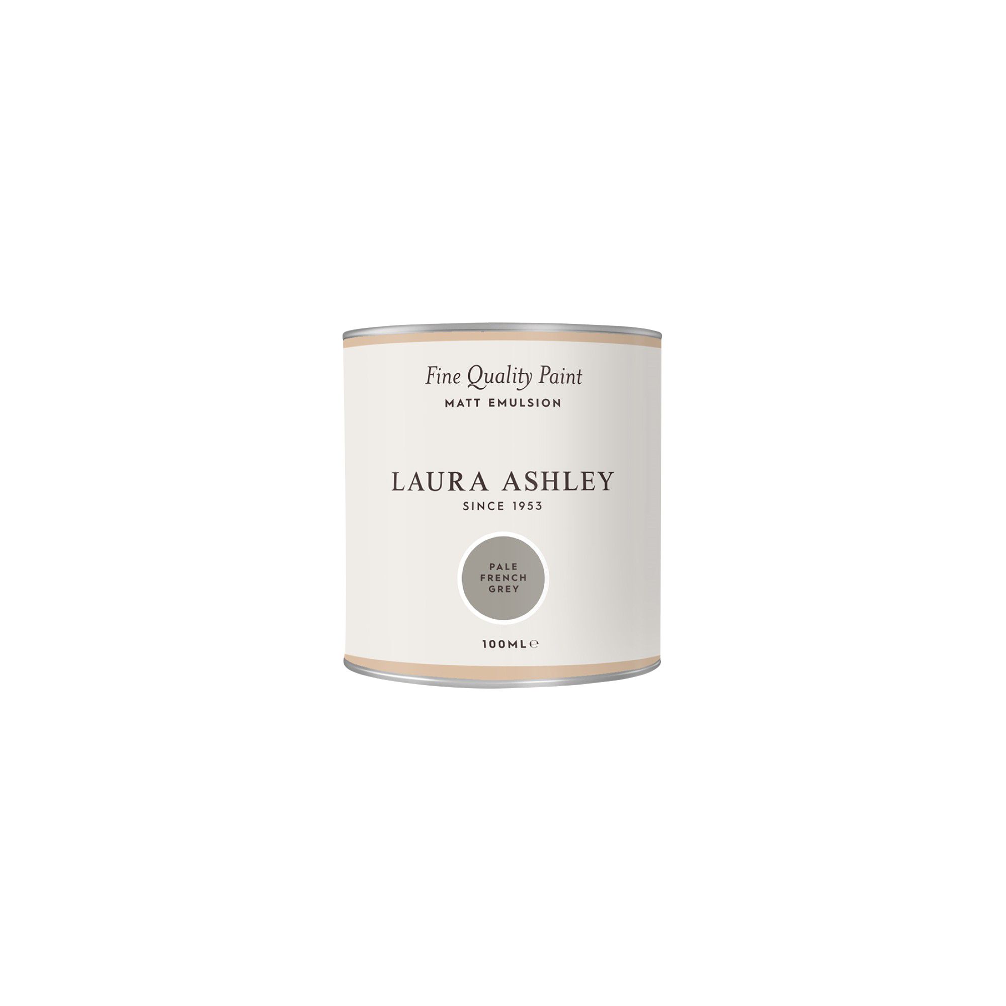 Laura Ashley Pale French Grey Matt Emulsion paint, 100ml