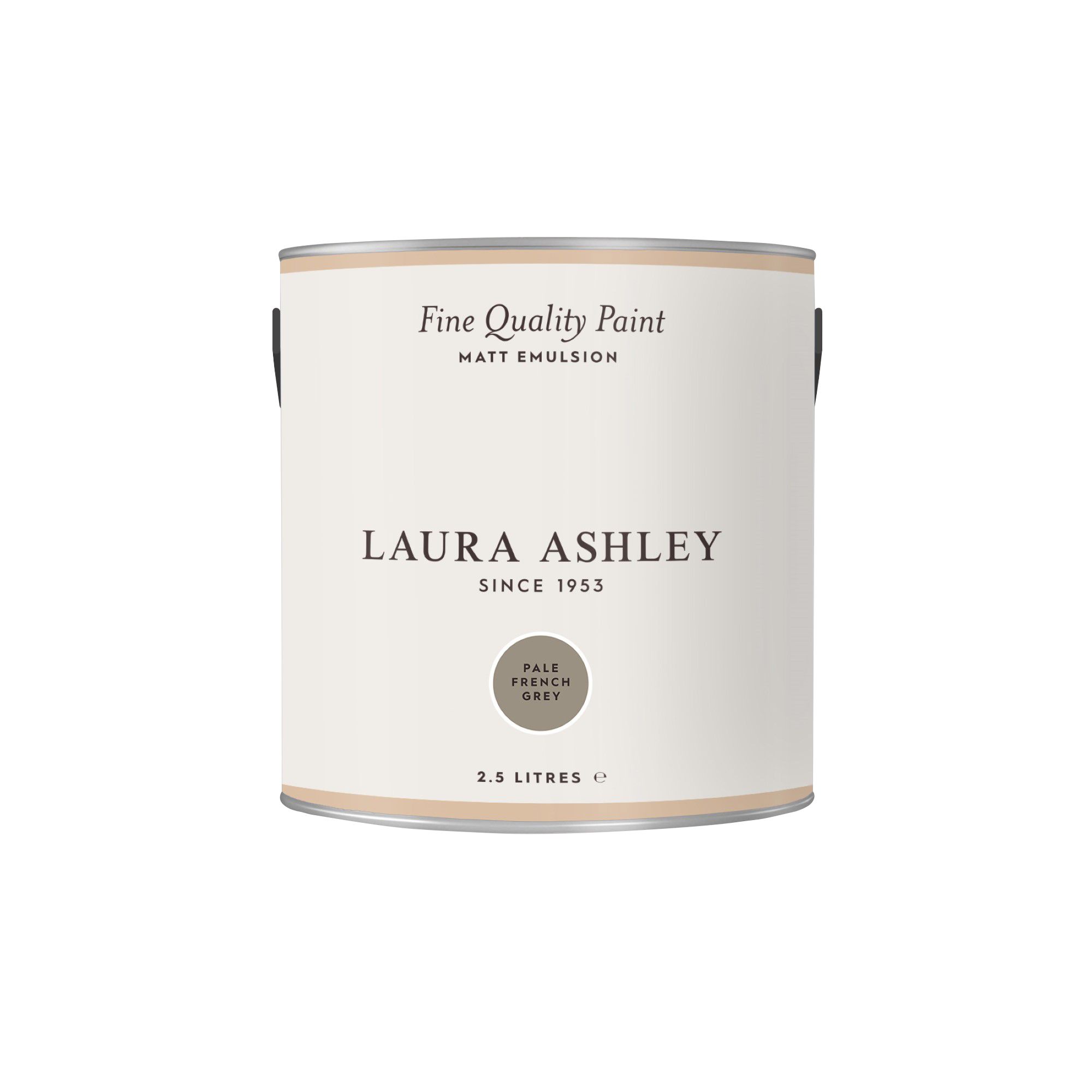 Laura Ashley Pale French Grey Matt Emulsion paint, 2.5L