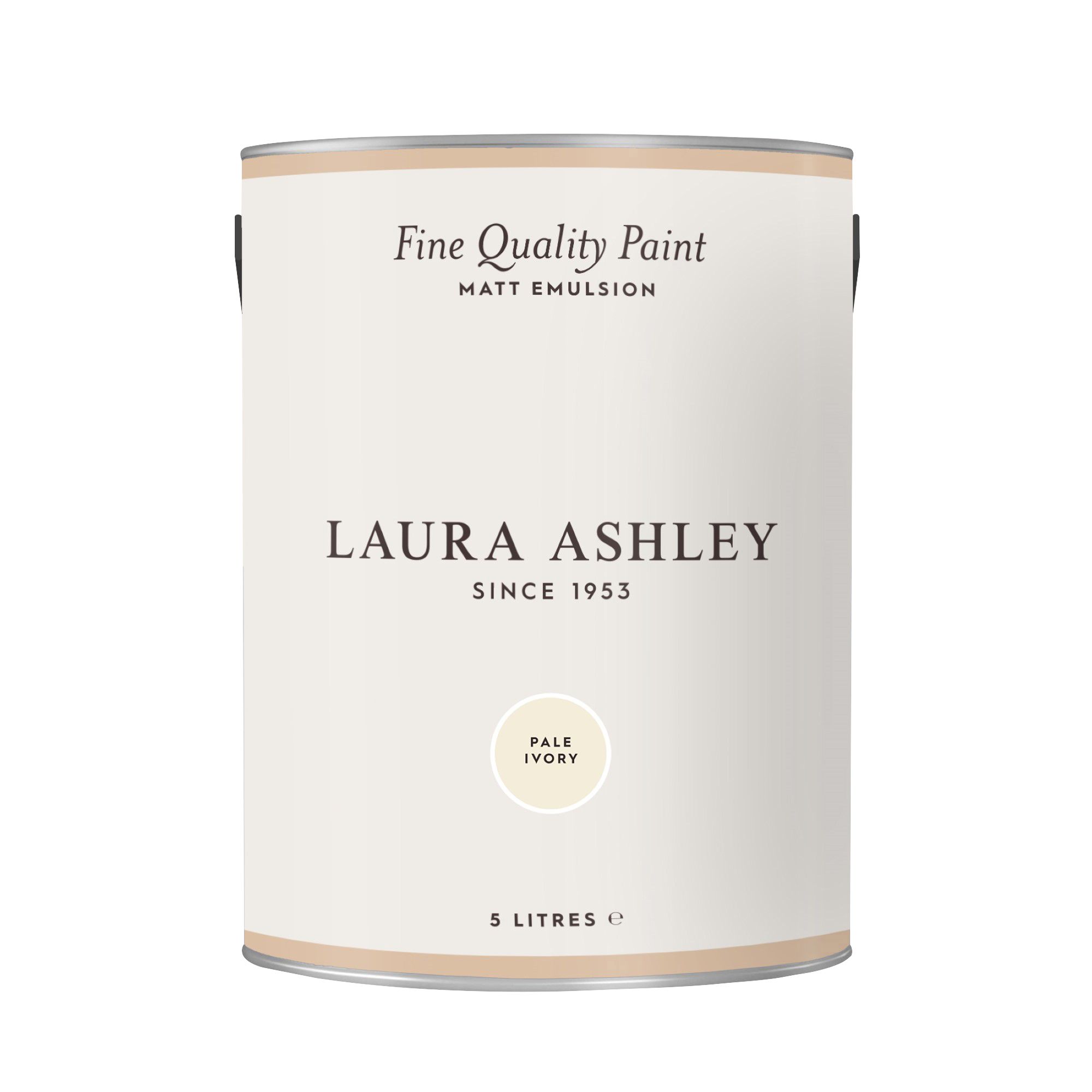 Laura Ashley Pale Ivory Matt Emulsion paint, 5L