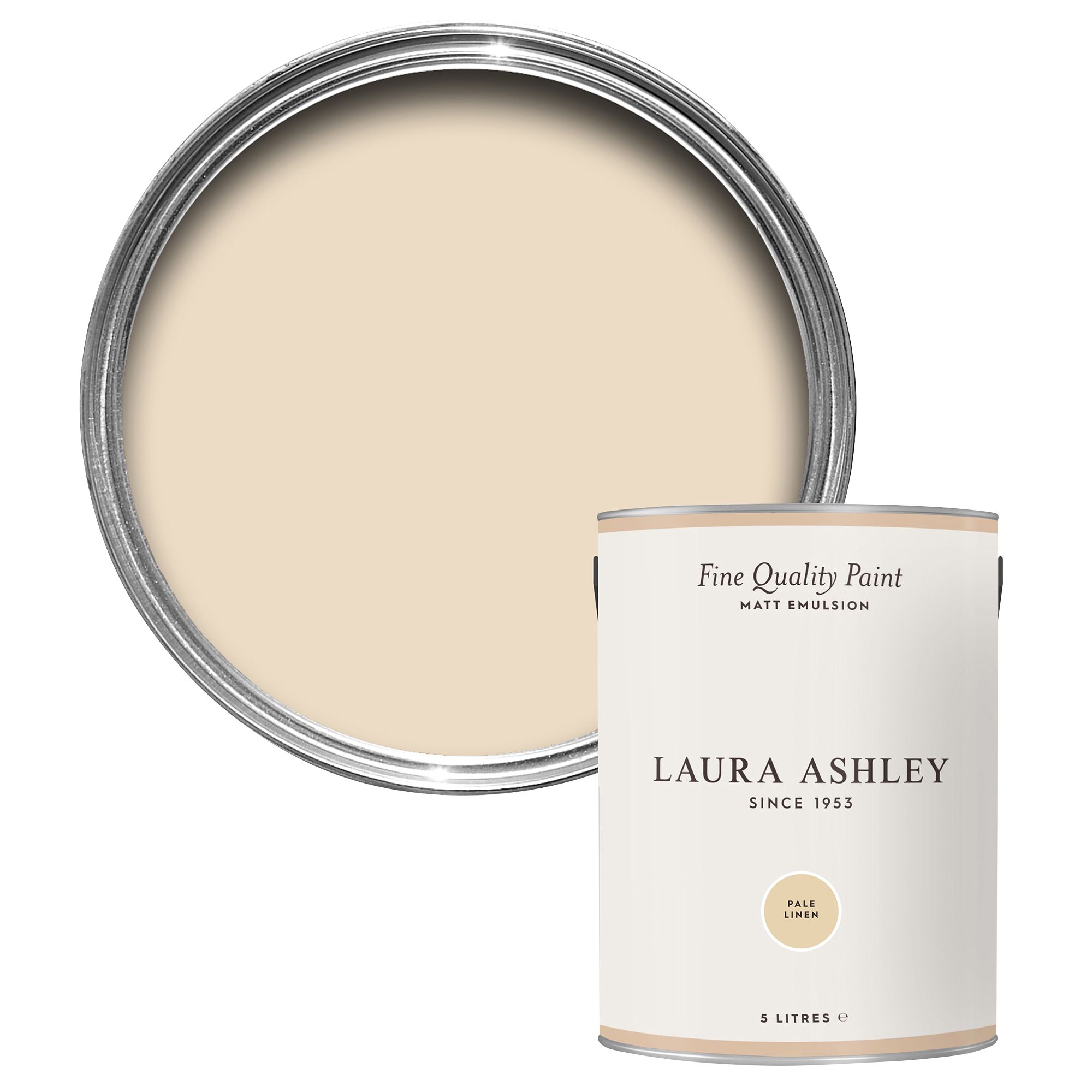 Laura Ashley Pale Linen Matt Emulsion paint, 5L