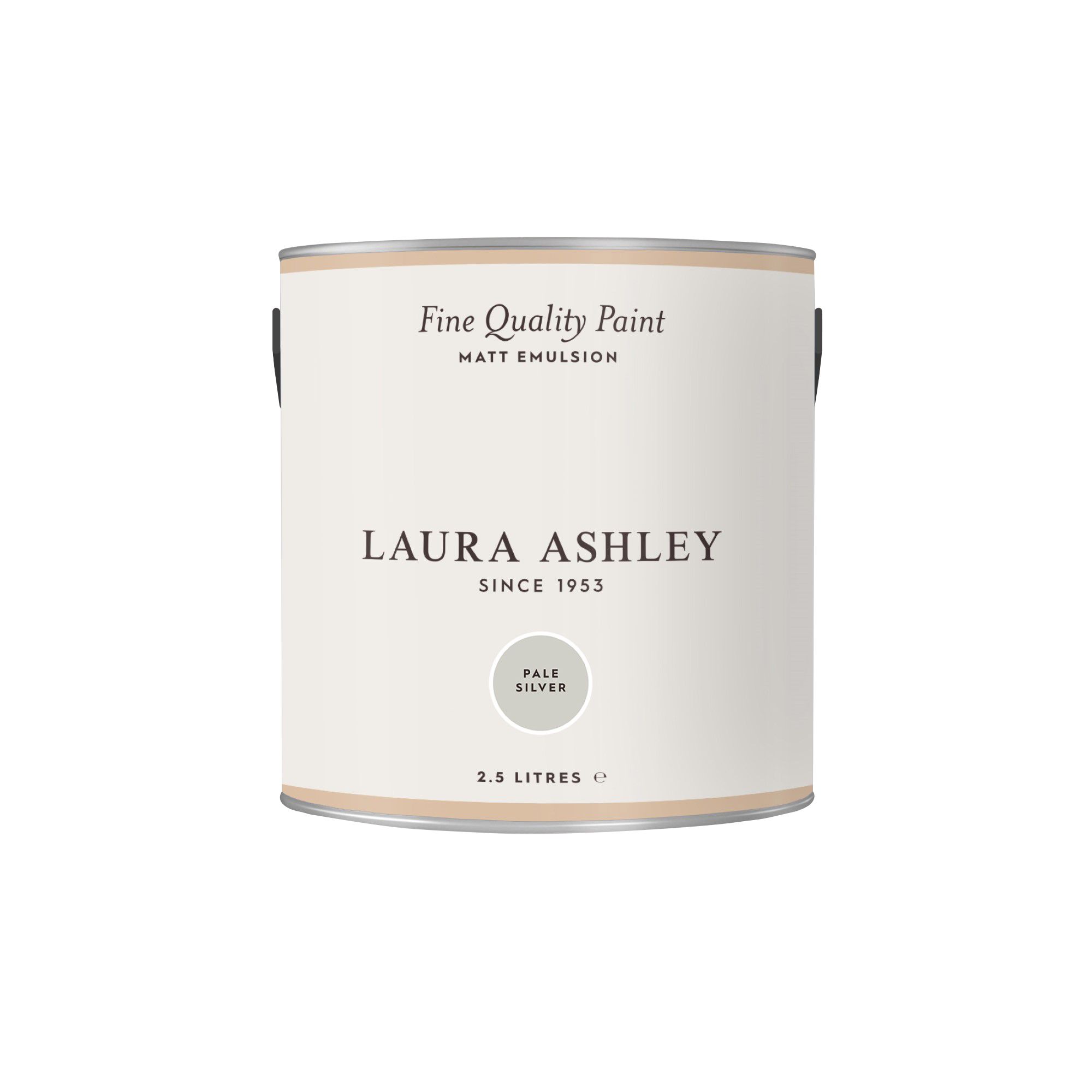 Laura Ashley Pale Silver Matt Emulsion paint, 2.5L